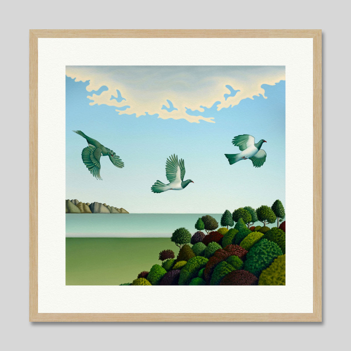 Swoop by Hamish Allan Art Print in Natural Frame