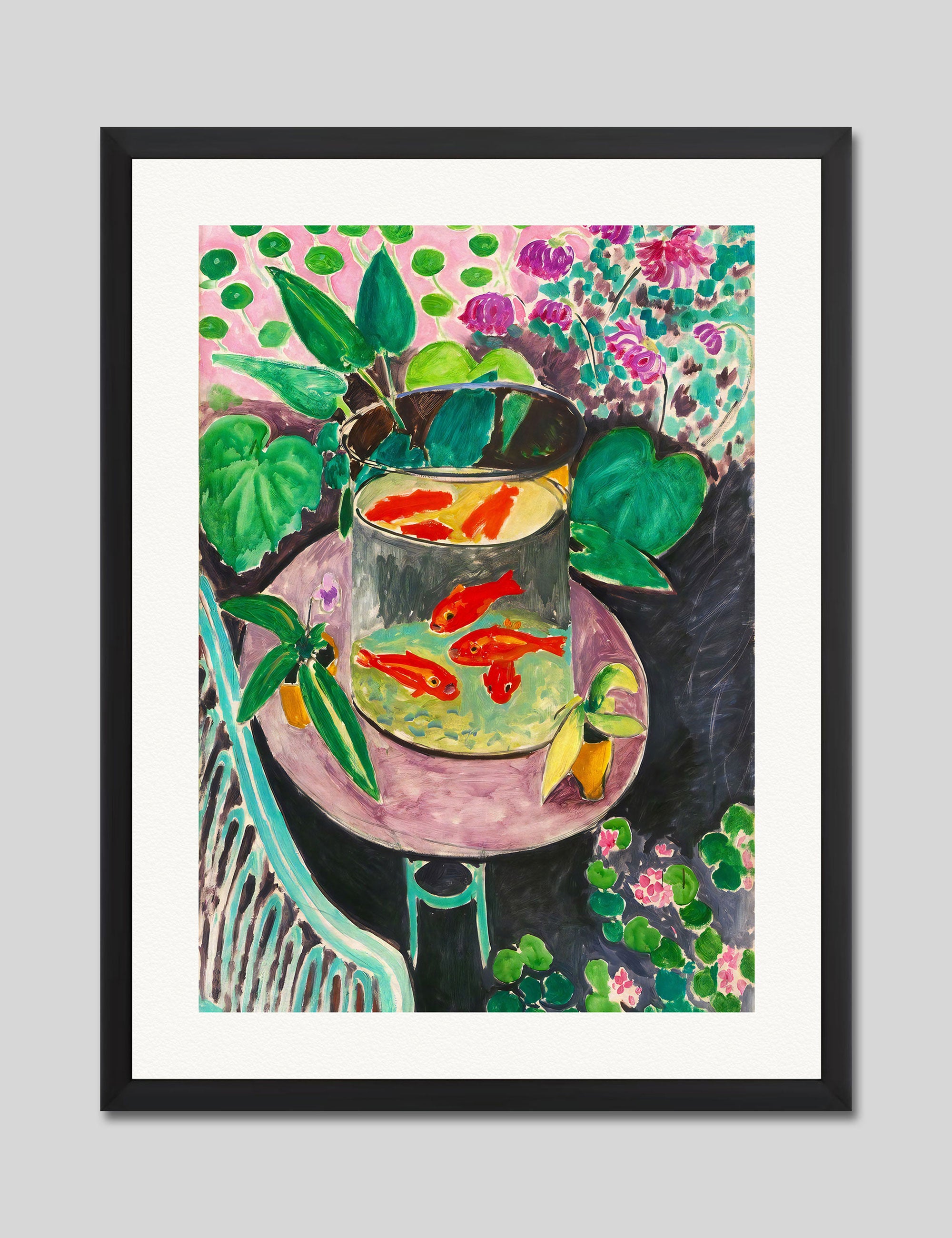 Goldfish by Henri Matisse Art Print in Black Frame