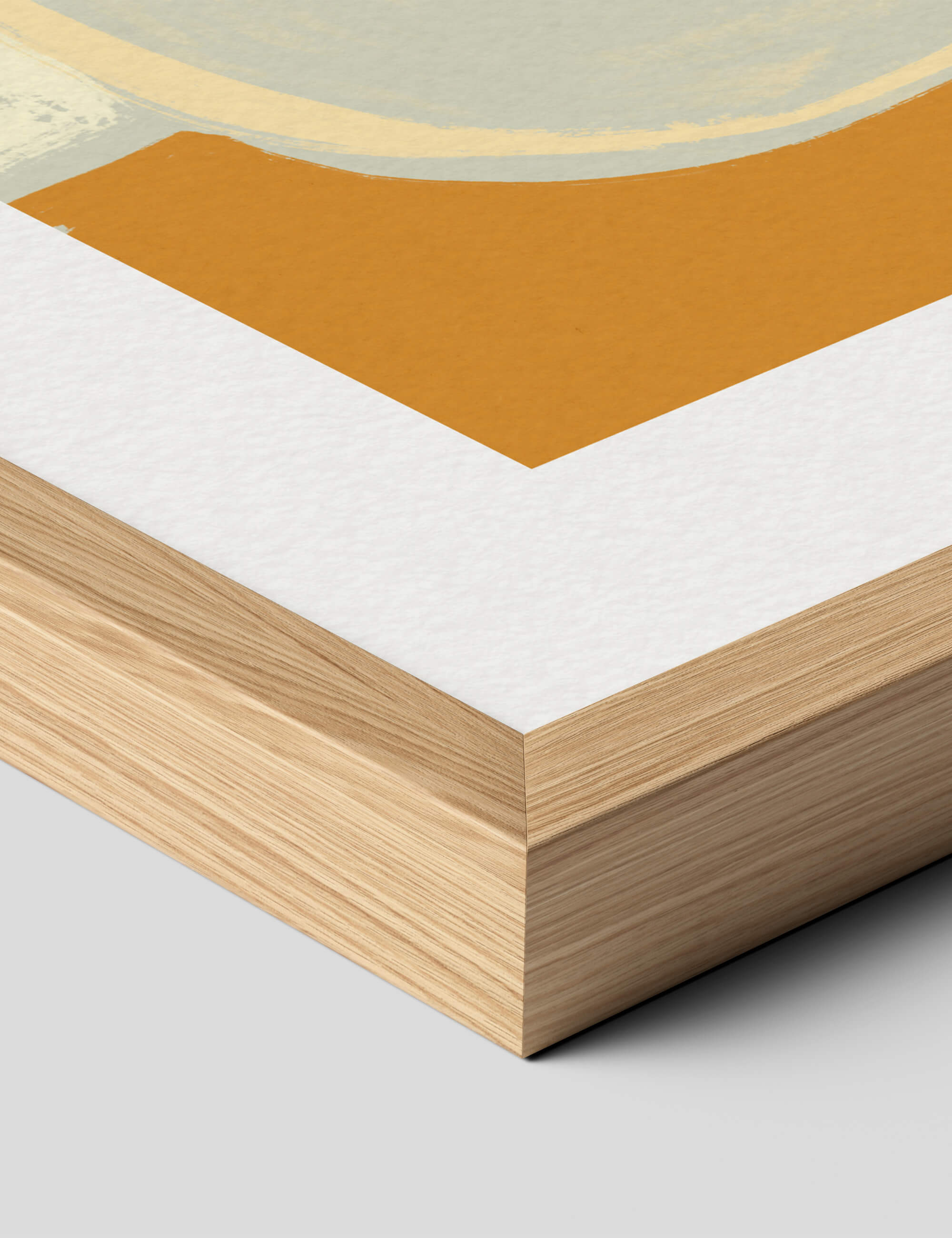 The Chrysanthemum by Arty Guava Art Print in Natural Frame