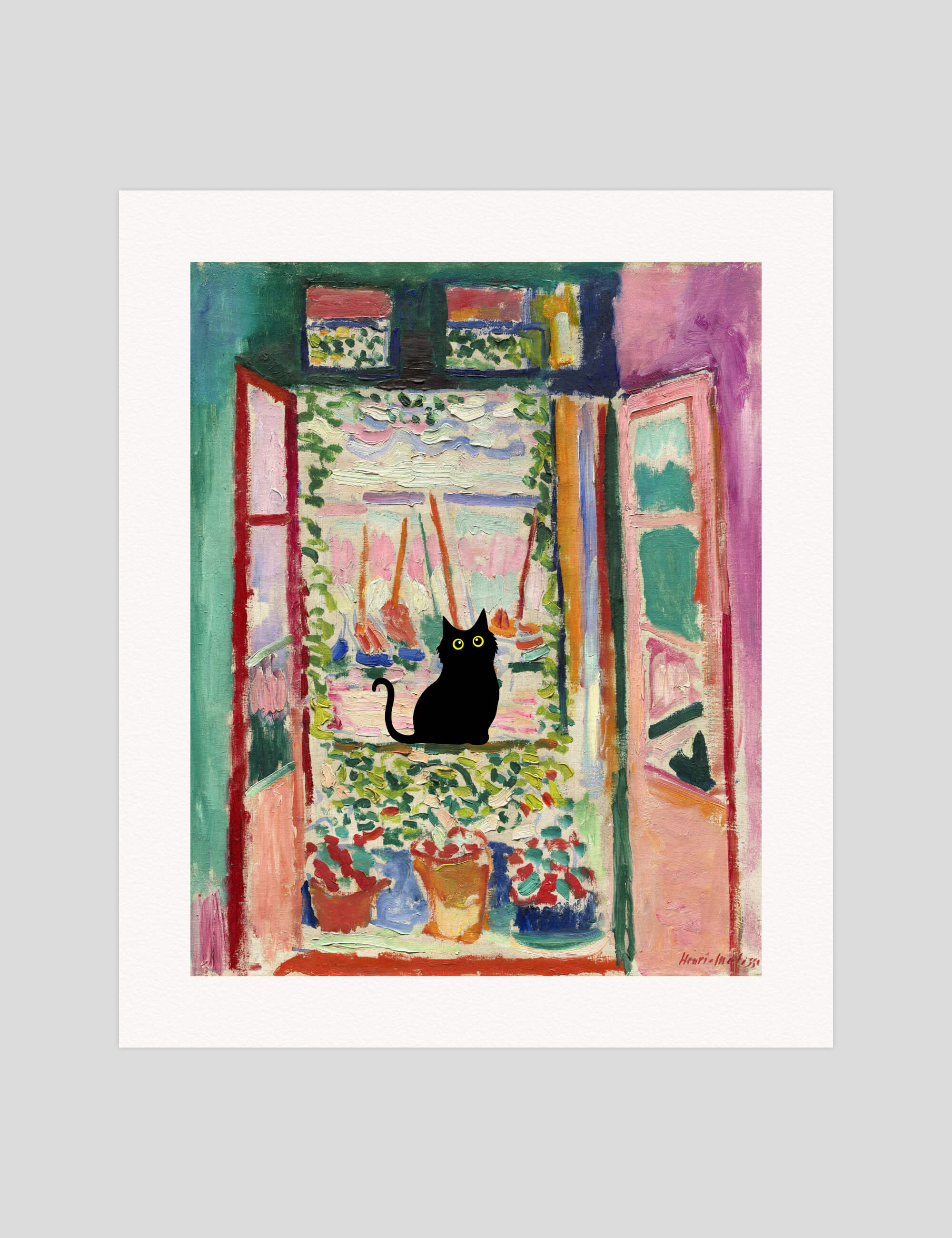 The Open Window Little Black Cat