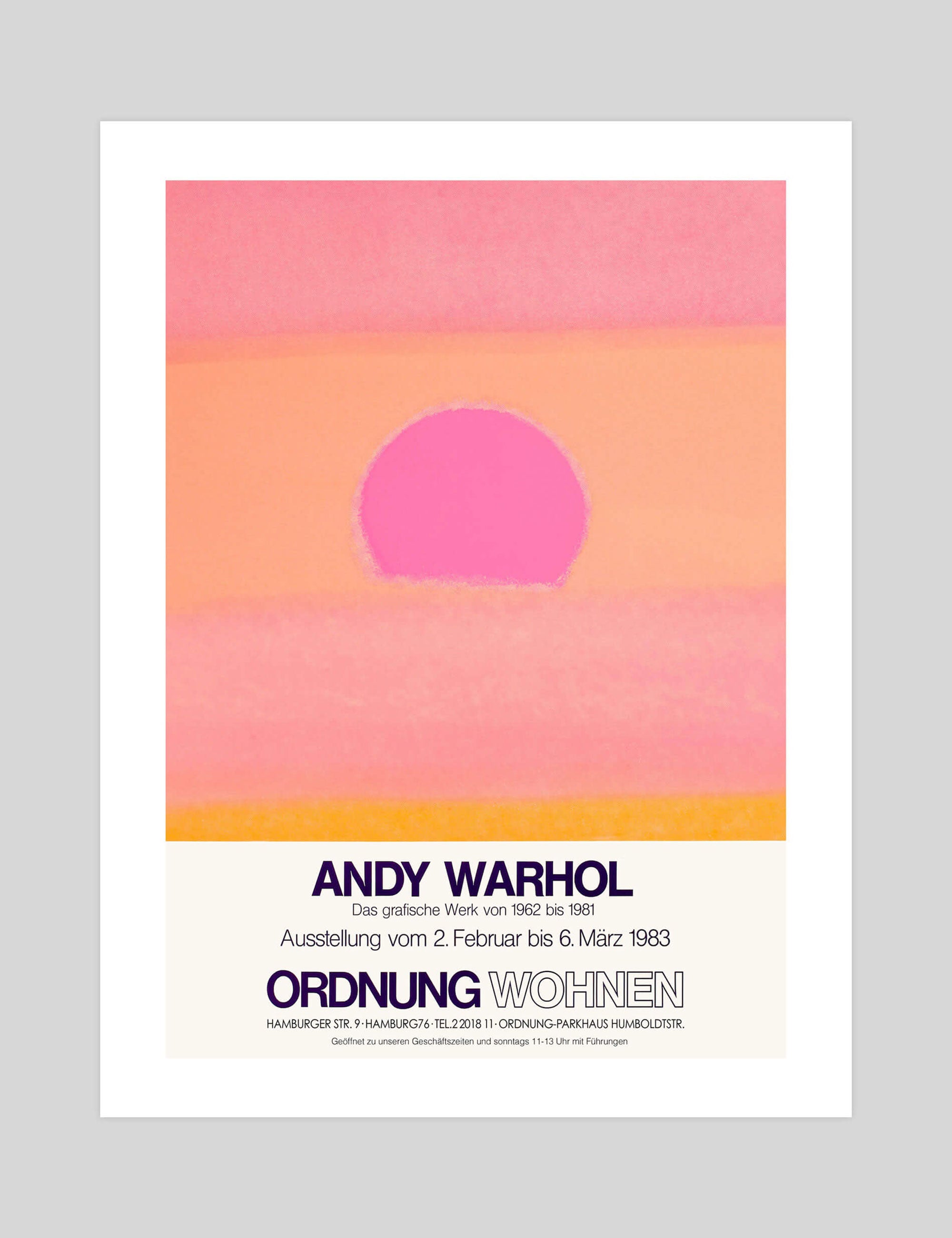 Newest Andy Warhol Ordnung Wohnen 1983 Art Print