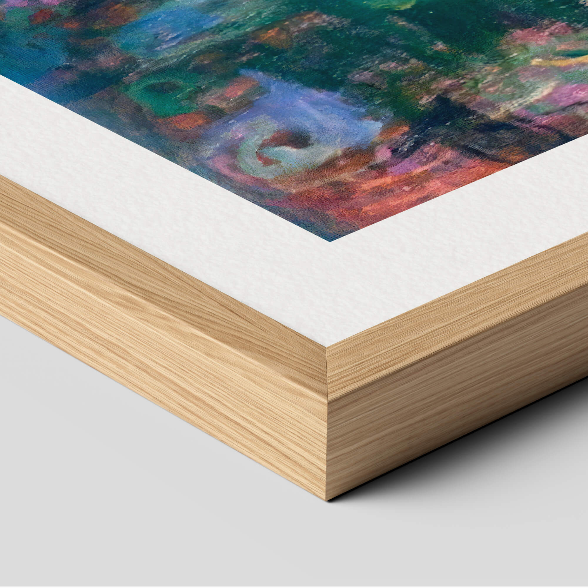 Water-Lilies by Claude Monet Art Print in Natural Frame