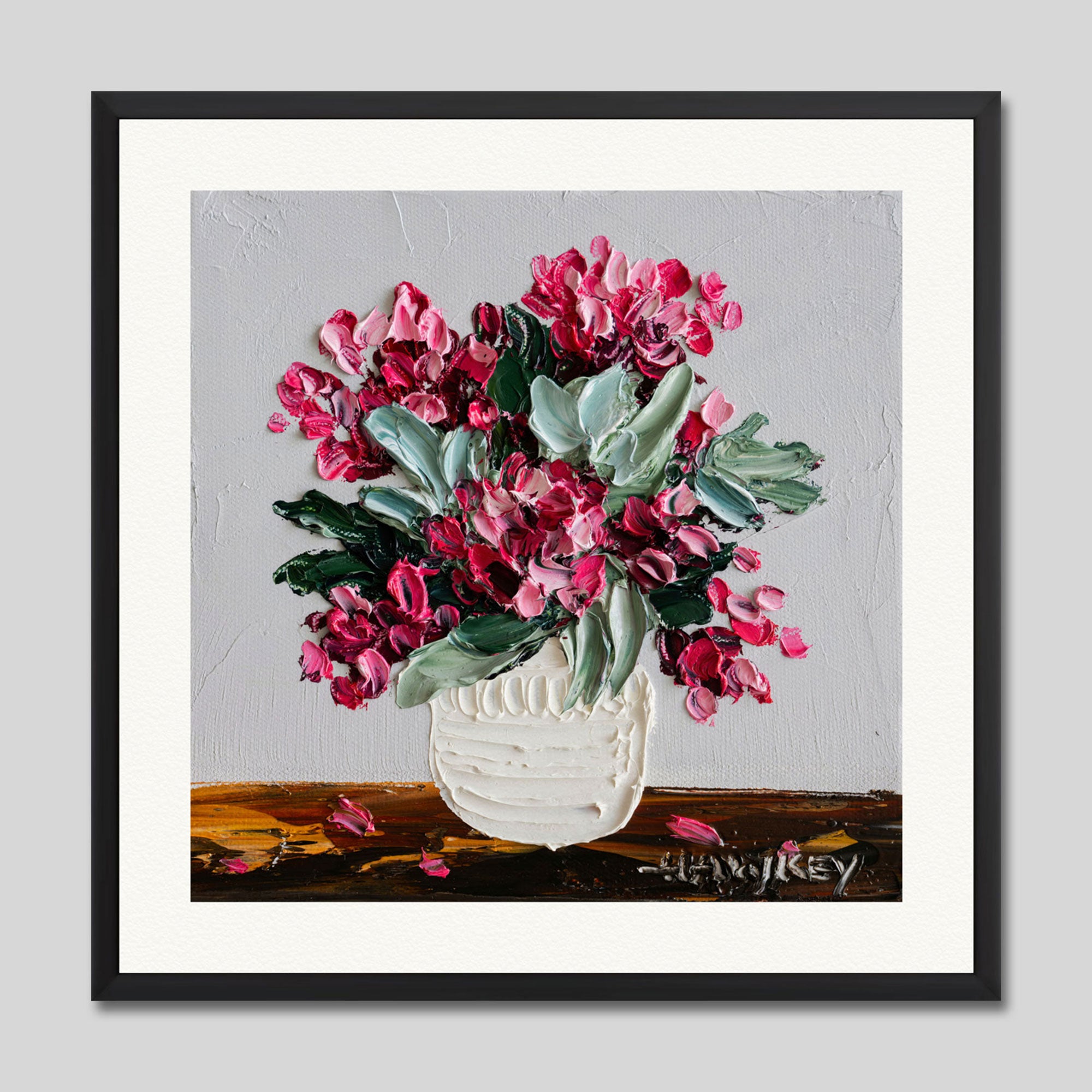 With Love 2 by Angela Hackey Art Print in Black Frame