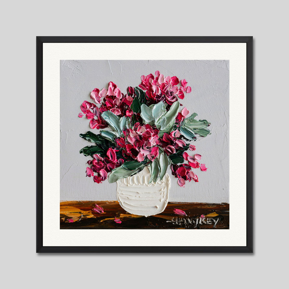 With Love 2 by Angela Hackey Art Print in Black Frame