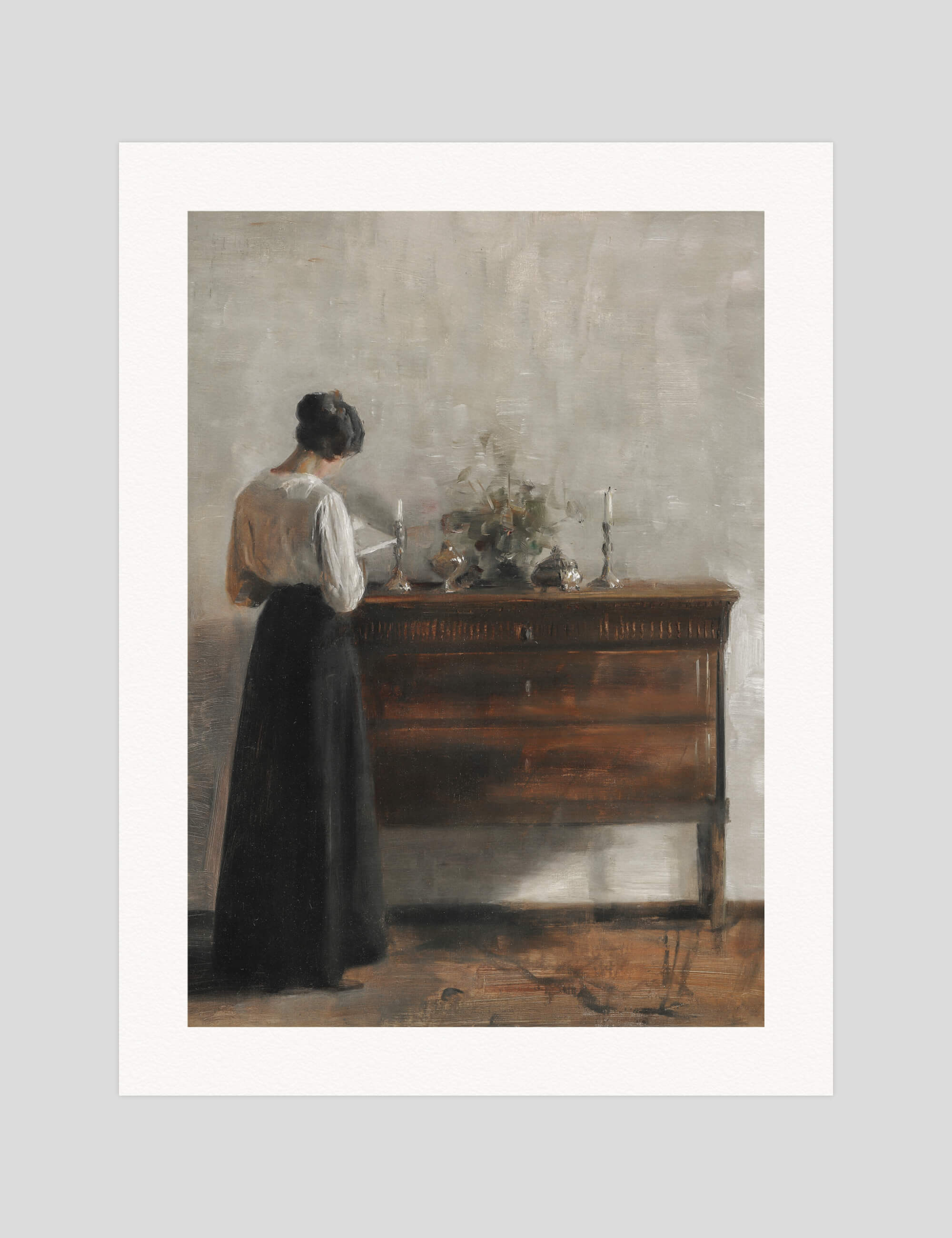 Woman Reading by Candlelight