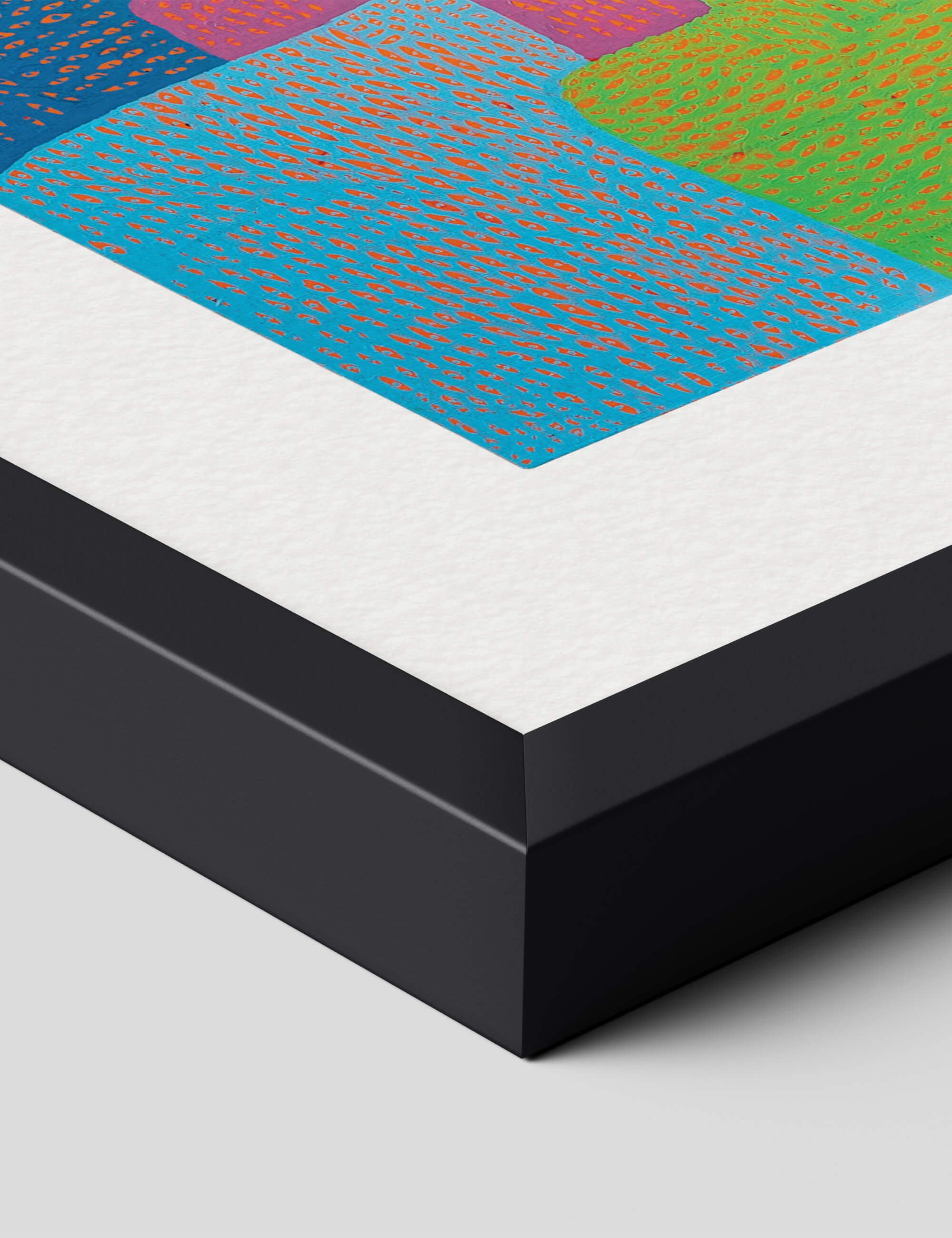 Love Forever by Yayoi Kusama Art Print in Black Frame