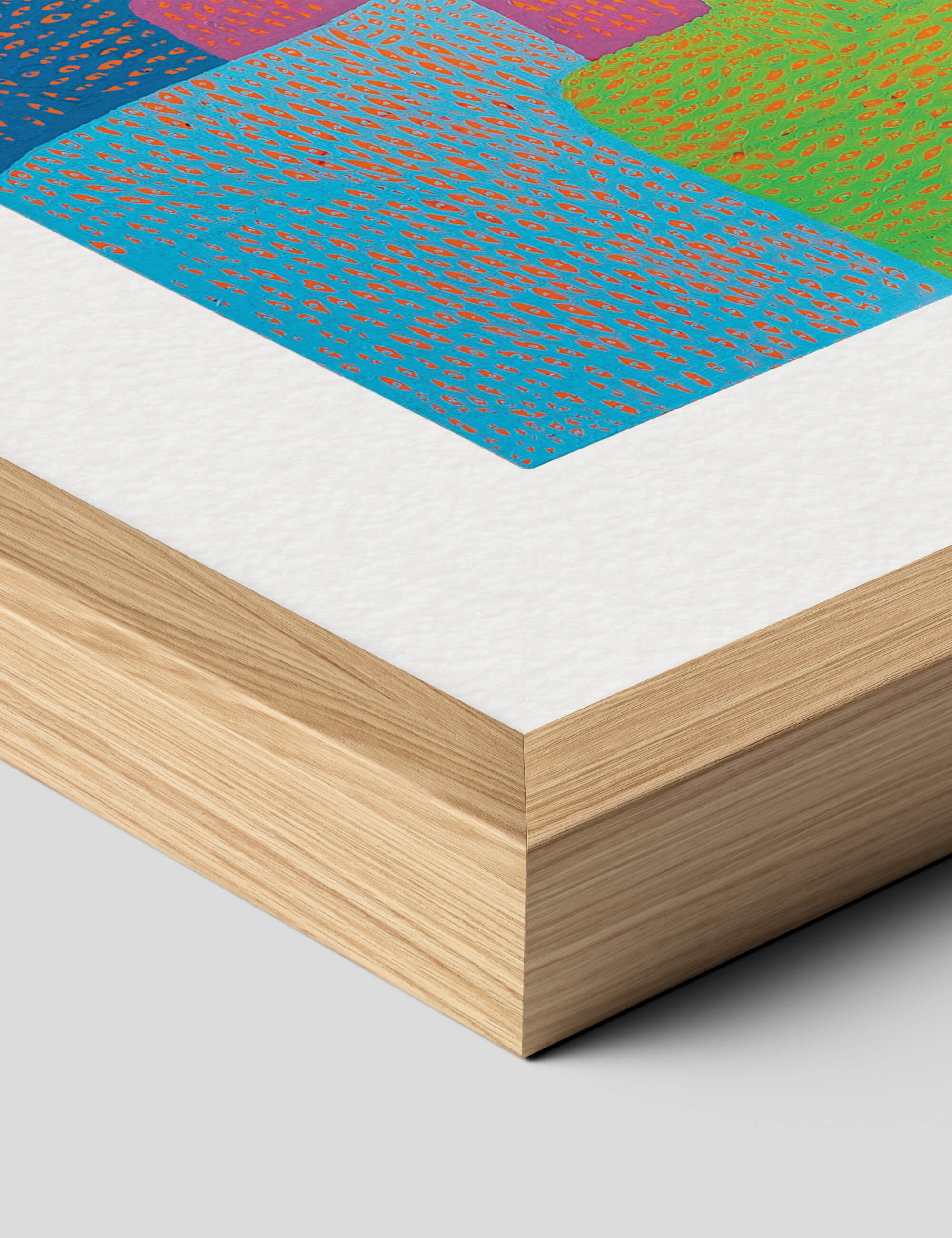 Love Forever by Yayoi Kusama Art Print in Natural Frame