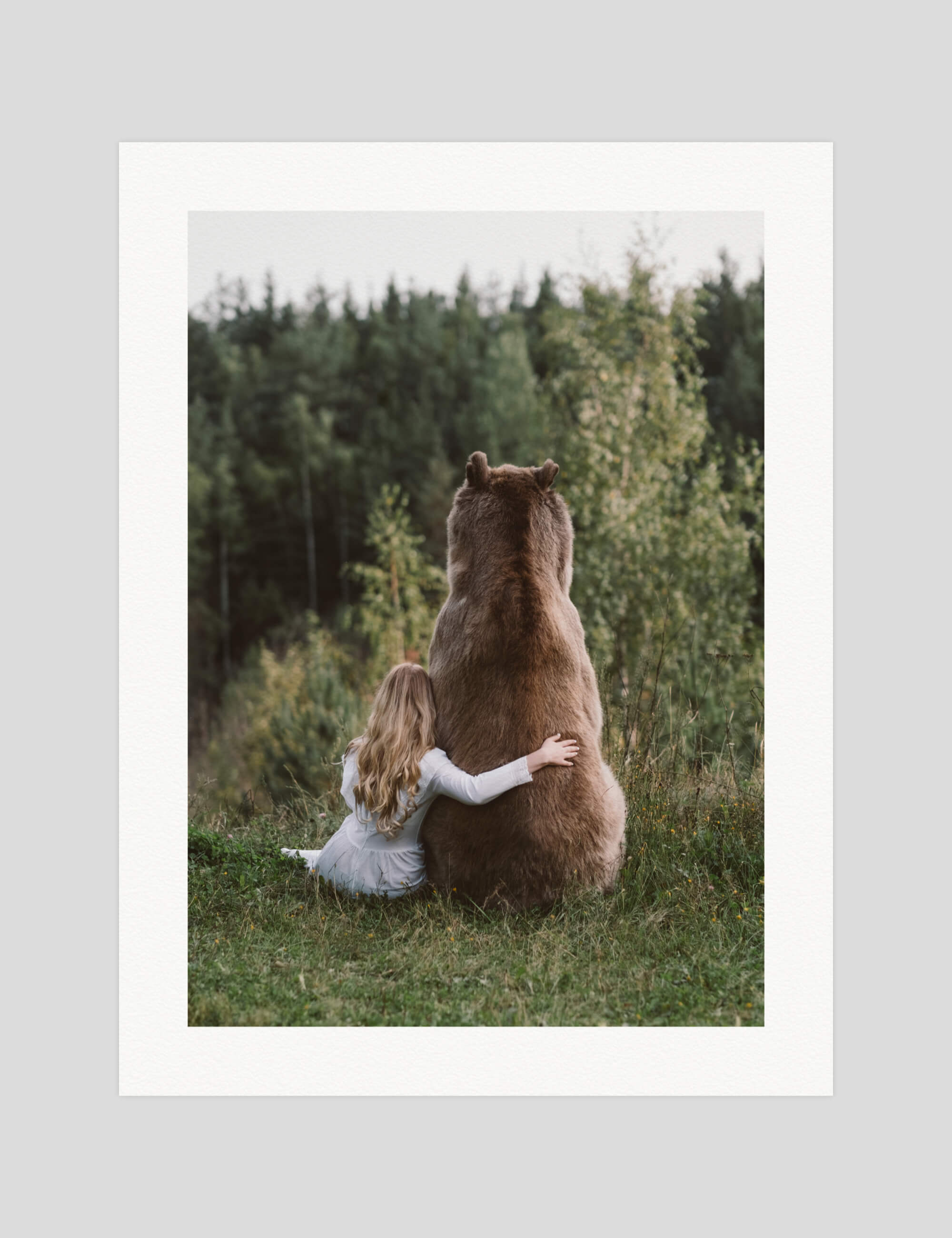 Olga Barantseva A Big Friend gallery quality photography art print produced using 100% cotton rag textured art paper and pigment based archival inks in New Zealand. 