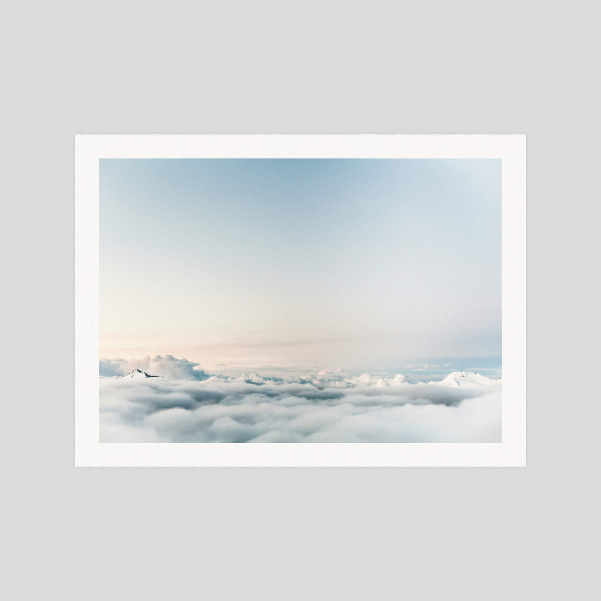Above The Clouds gallery quality photography art print produced using 100% cotton rag textured art paper and pigment based archival inks in New Zealand. 