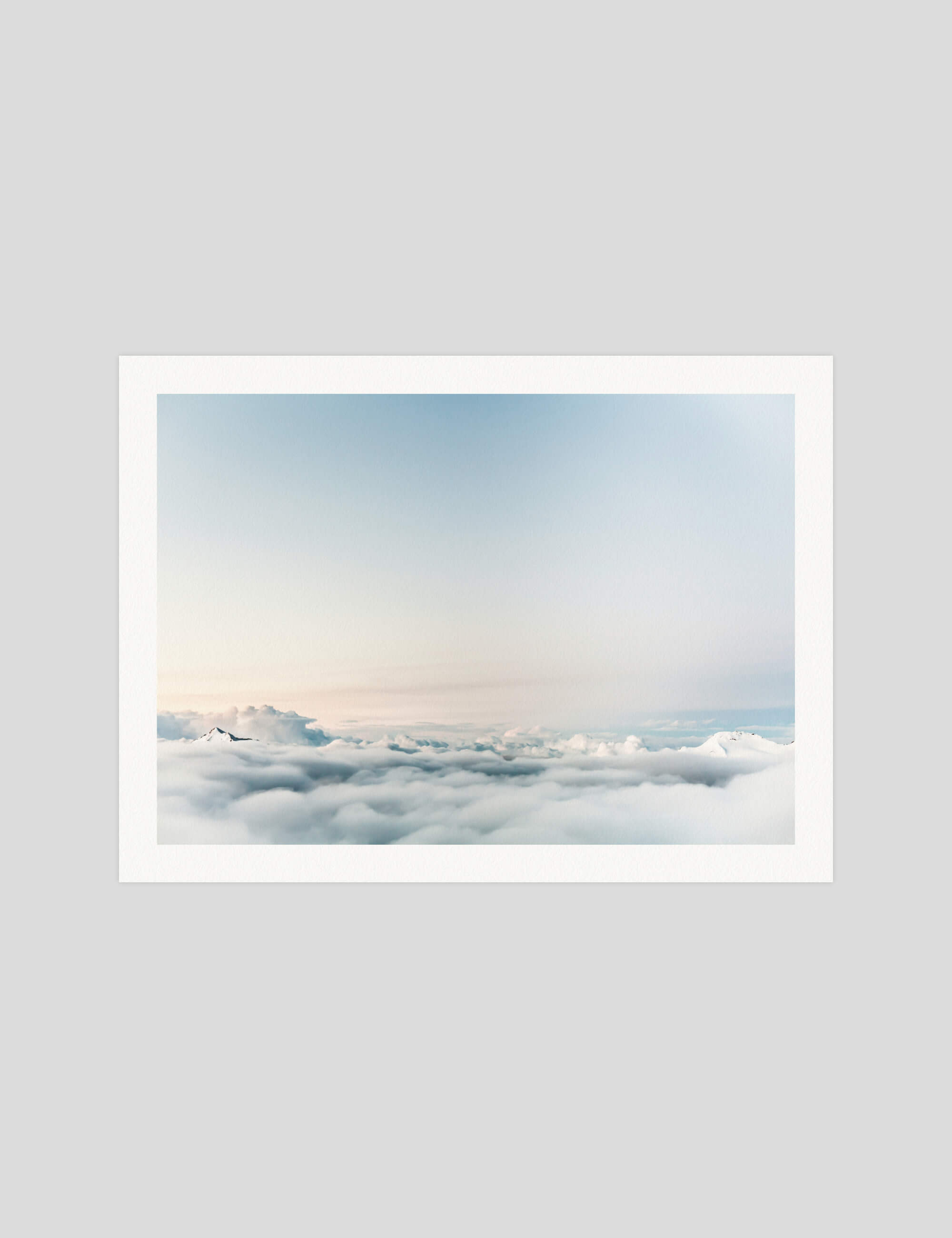 Above The Clouds gallery quality photography art print produced using 100% cotton rag textured art paper and pigment based archival inks in New Zealand. 