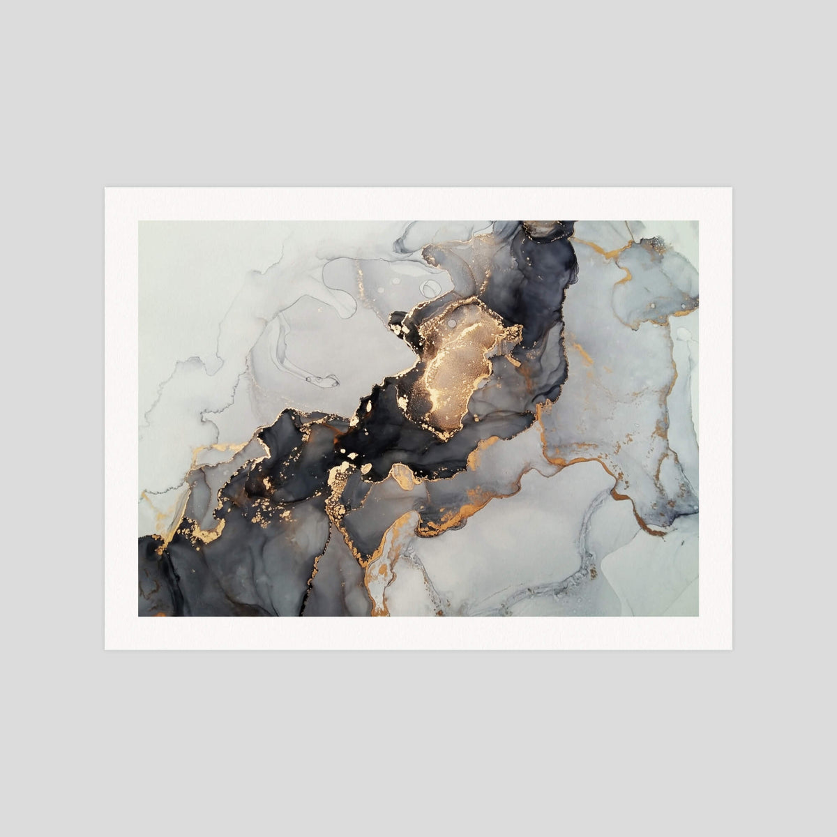 Abstract Luxe gallery quality art print produced using 100% cotton rag textured art paper and pigment based archival inks in New Zealand. 