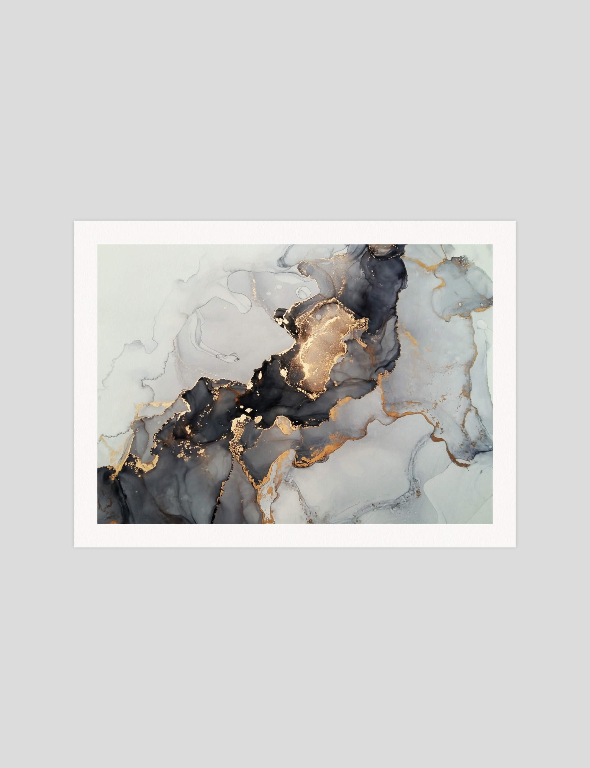 Abstract Luxe gallery quality art print produced using 100% cotton rag textured art paper and pigment based archival inks in New Zealand. 