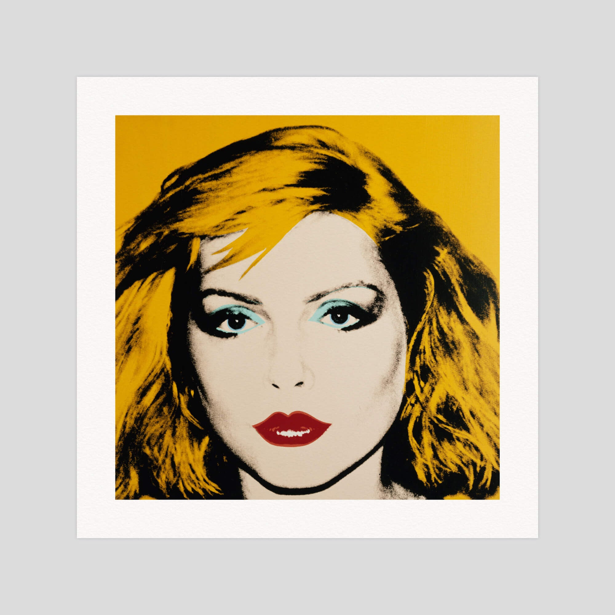 Andy Warhol Debbie Harry gallery quality art print produced using 100% cotton rag textured art paper and pigment based archival inks in New Zealand.