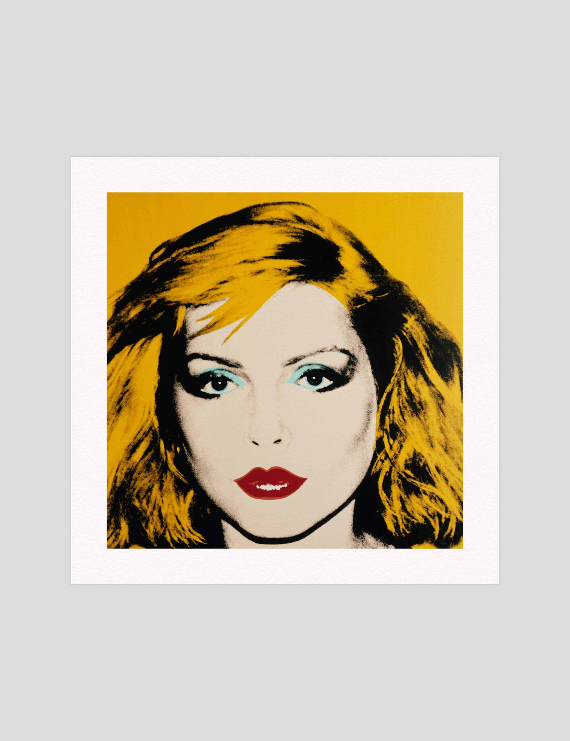 Andy Warhol Debbie Harry gallery quality art print produced using 100% cotton rag textured art paper and pigment based archival inks in New Zealand.