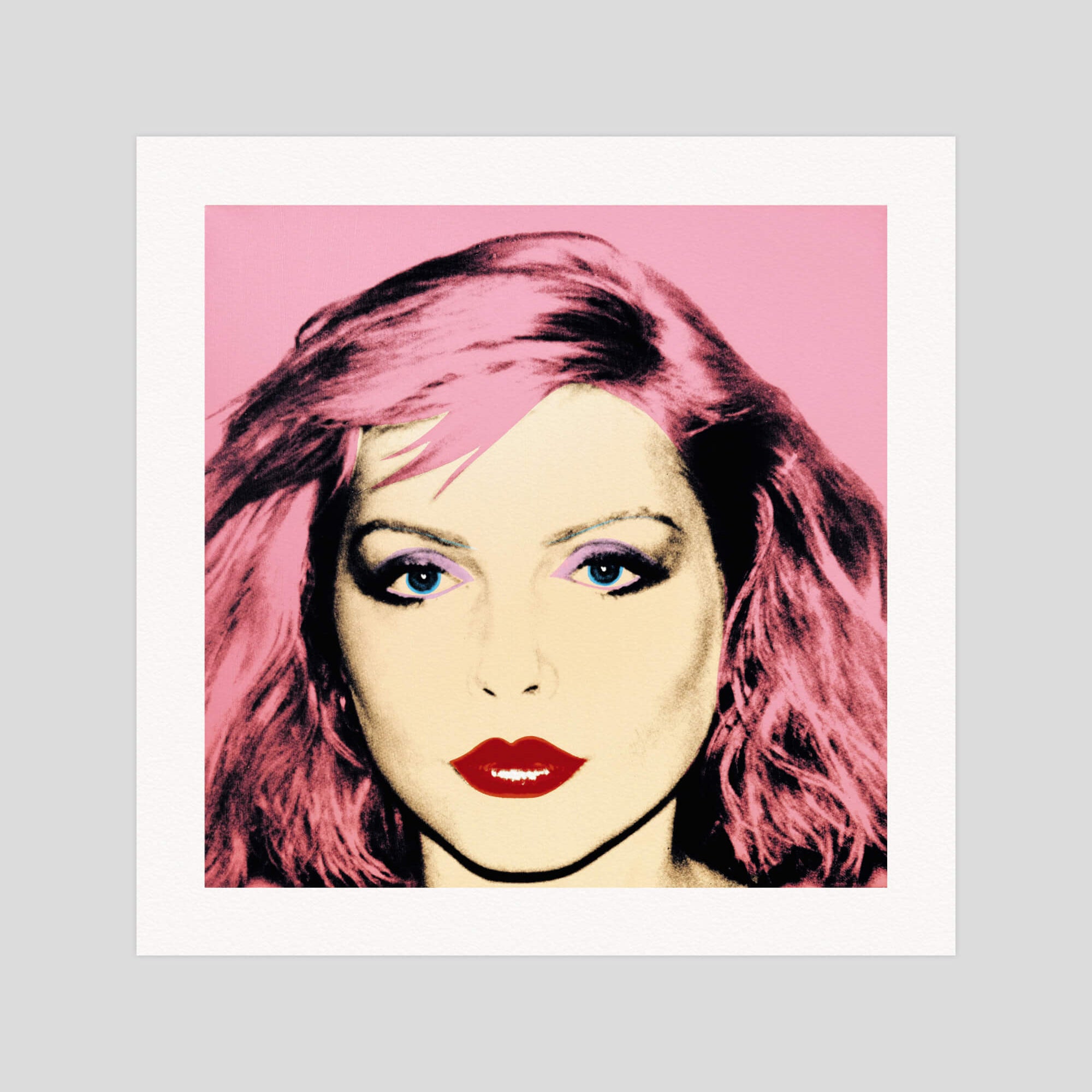 Andy Warhol Debbie Harry gallery quality art print produced using 100% cotton rag textured art paper and pigment based archival inks in New Zealand.