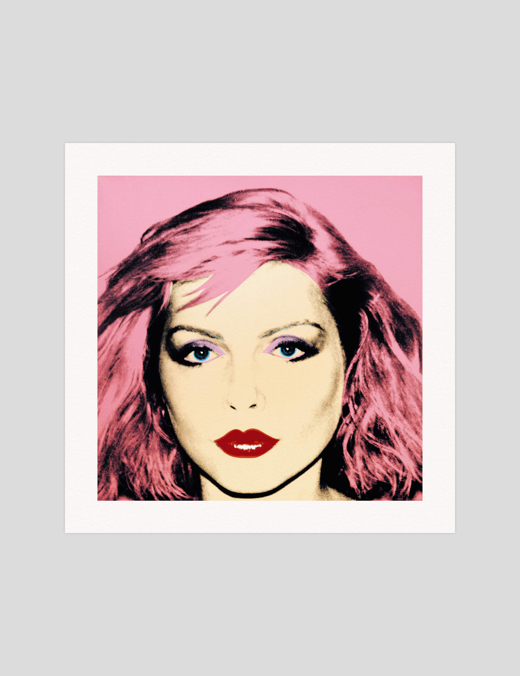 Andy Warhol Debbie Harry gallery quality art print produced using 100% cotton rag textured art paper and pigment based archival inks in New Zealand.