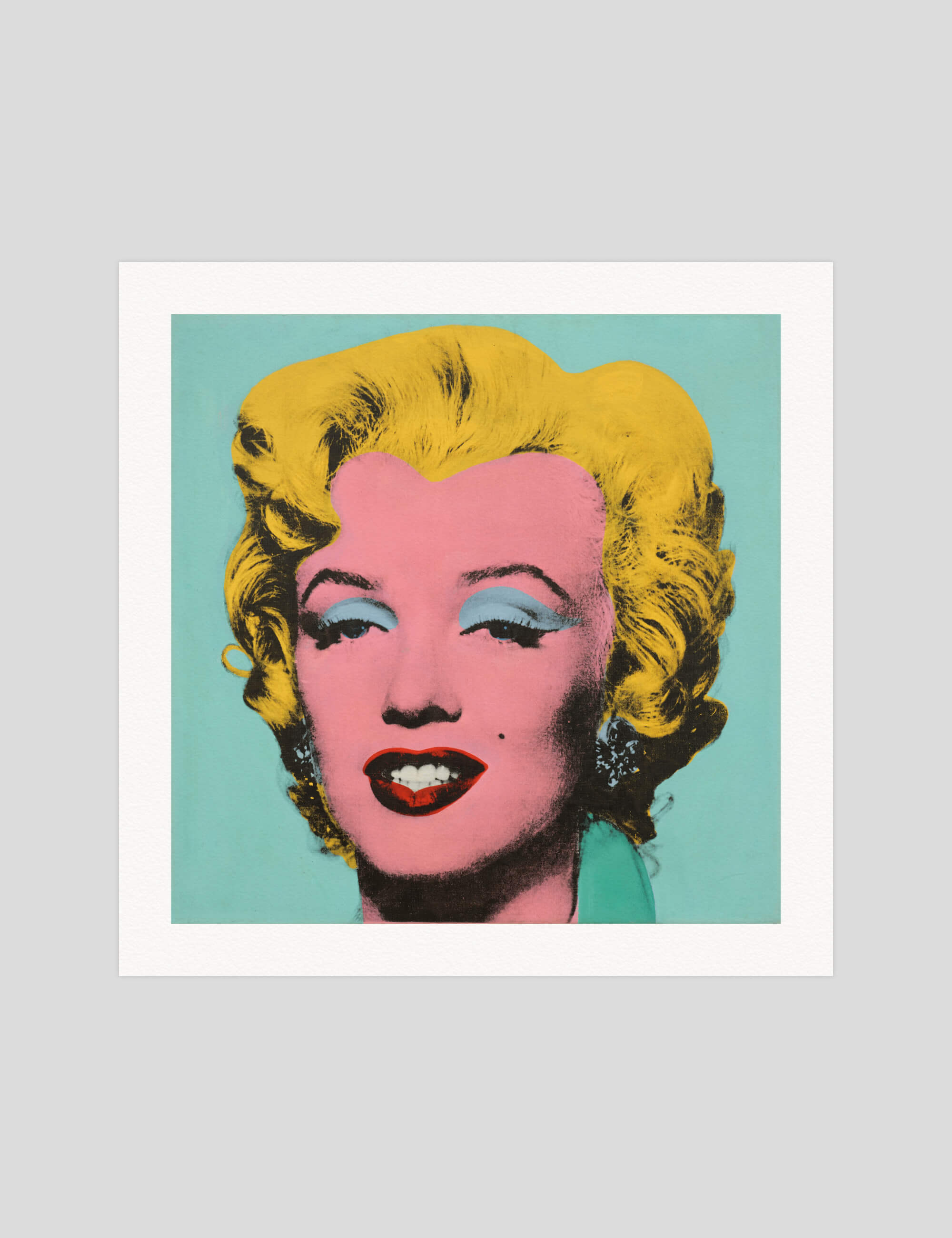 Marilyn Monroe (Teal) Art Print by Andy Warhol | Pop Motif