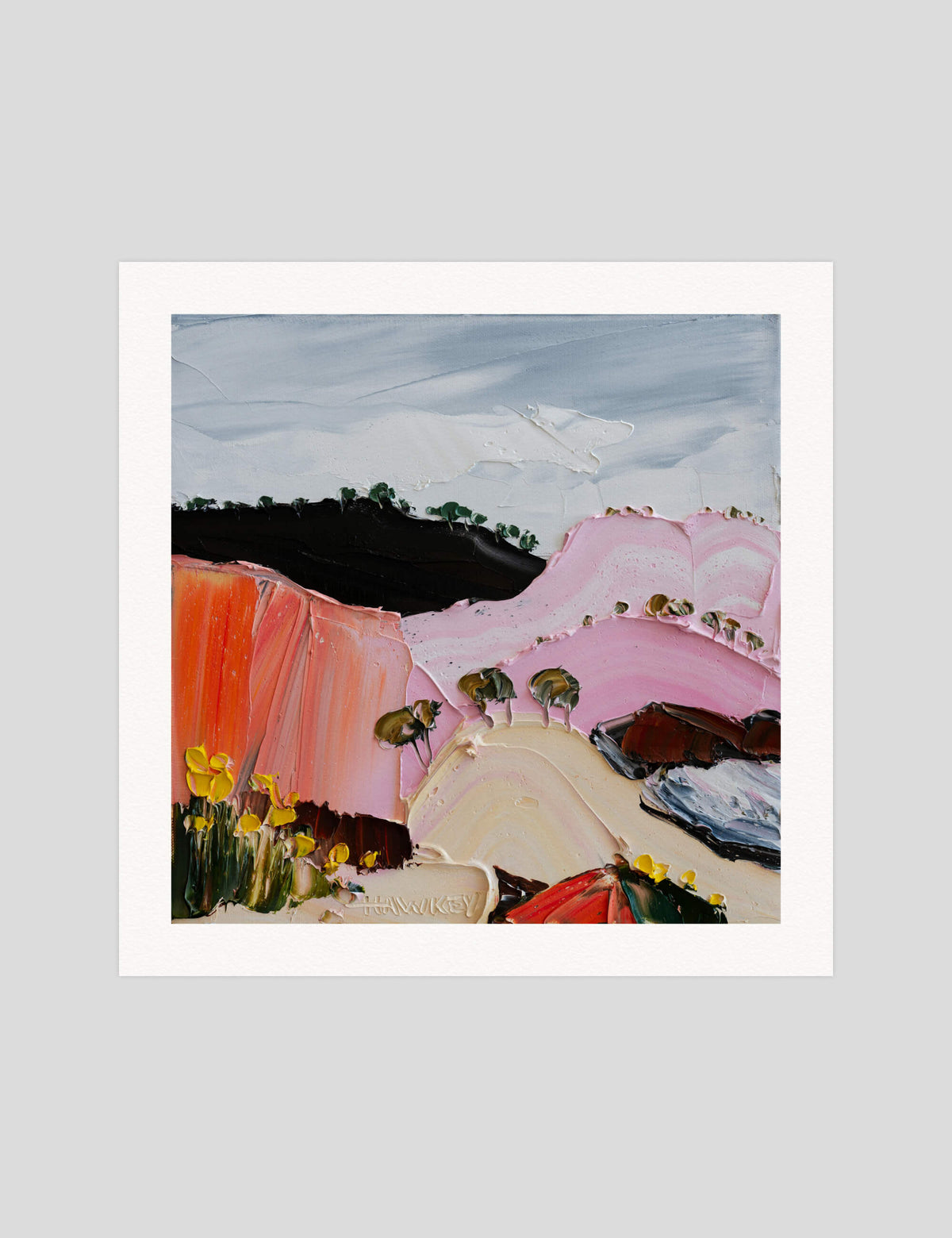 Angela Hackey A Little While Longer gallery quality art print produced using 100% cotton rag textured art paper and pigment based archival inks in New Zealand.