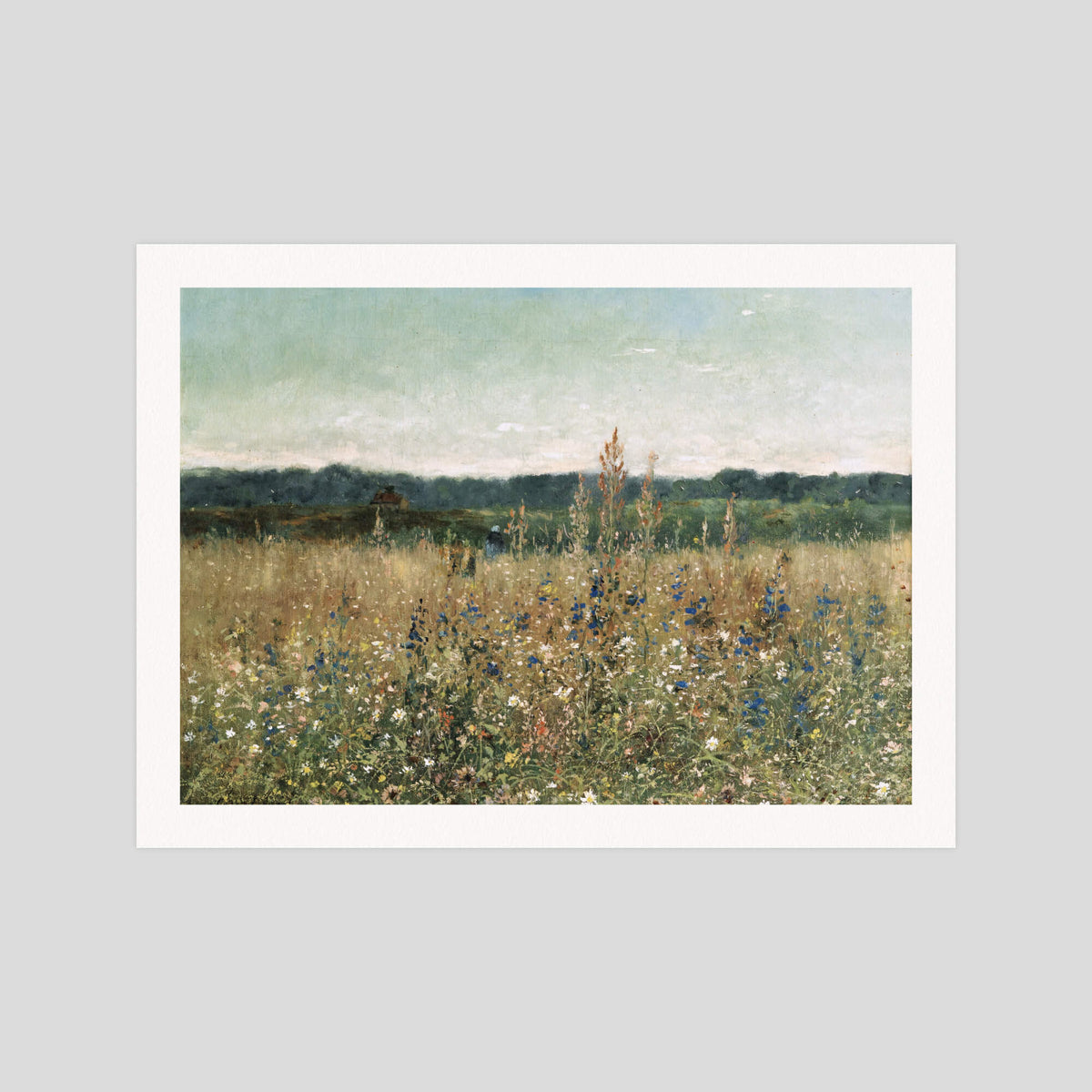Antoine Chintreuil Flowery Field gallery quality art print produced using 100% cotton rag textured art paper and pigment based archival inks in New Zealand.