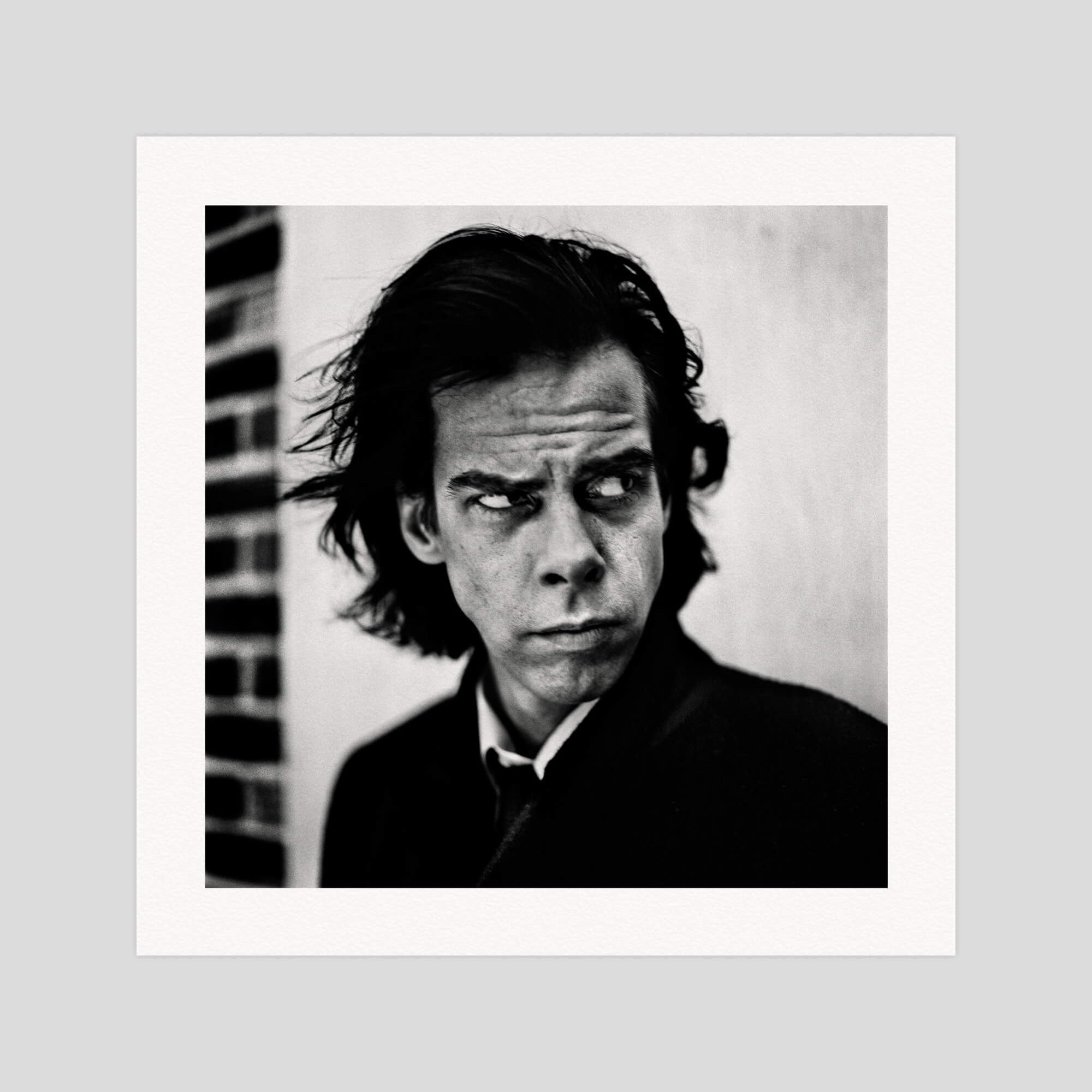 Anton Corbijn Nick Cave gallery quality art print produced using 100% cotton rag textured art paper and pigment based archival inks in New Zealand.