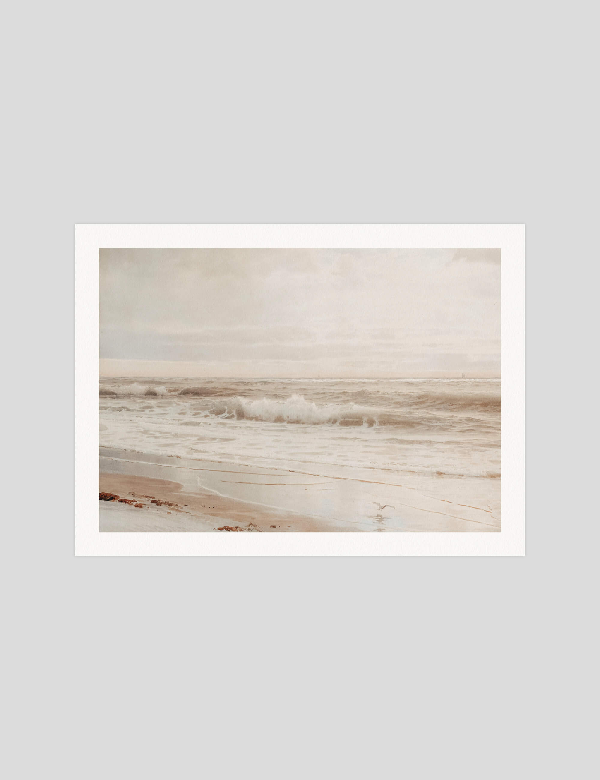 William Trost Richards Atlantic Coast gallery quality art print produced using 100% cotton rag textured art paper and pigment based archival inks in New Zealand.