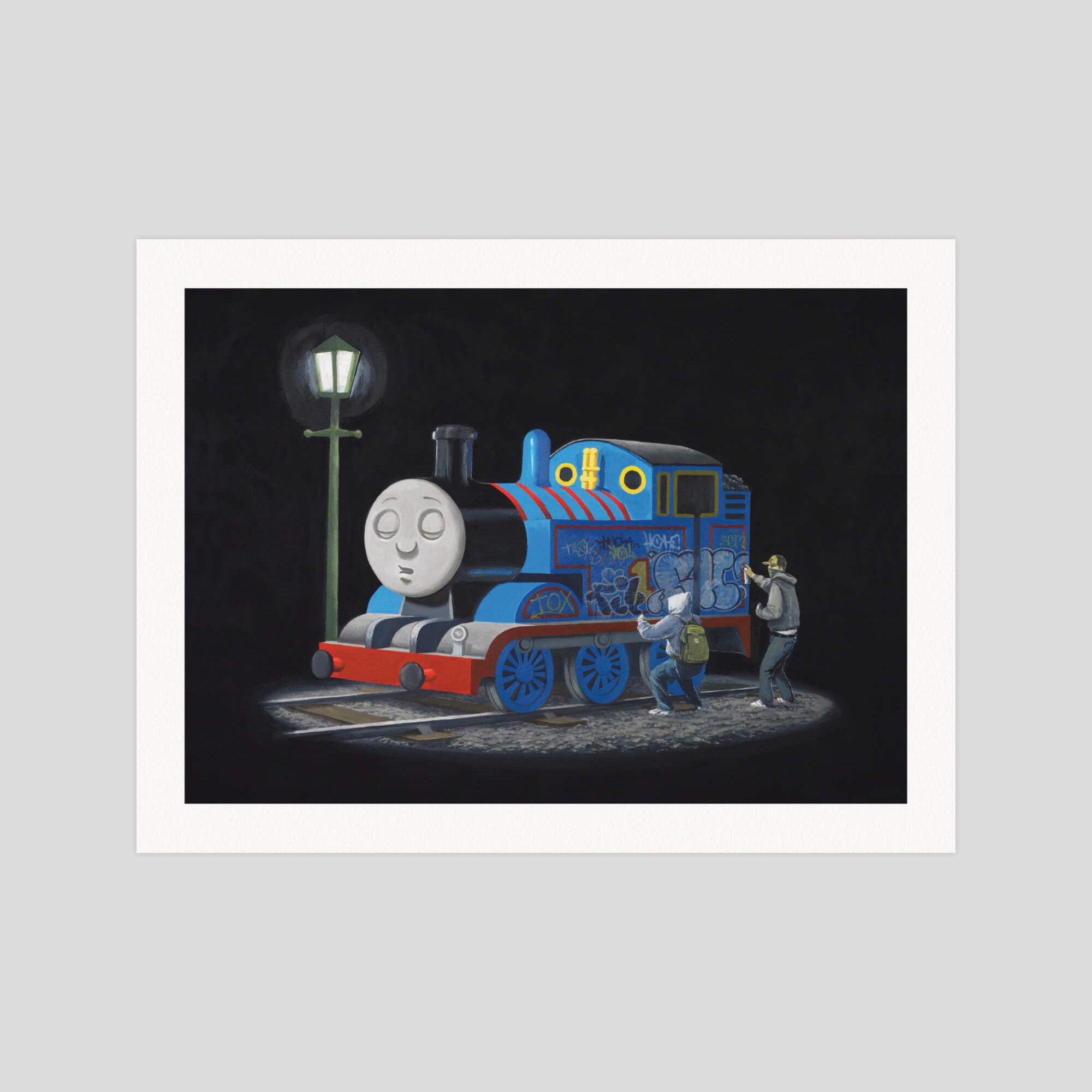 Banksy Thomas gallery quality art print produced using 100% cotton rag textured art paper and pigment based archival inks in New Zealand.