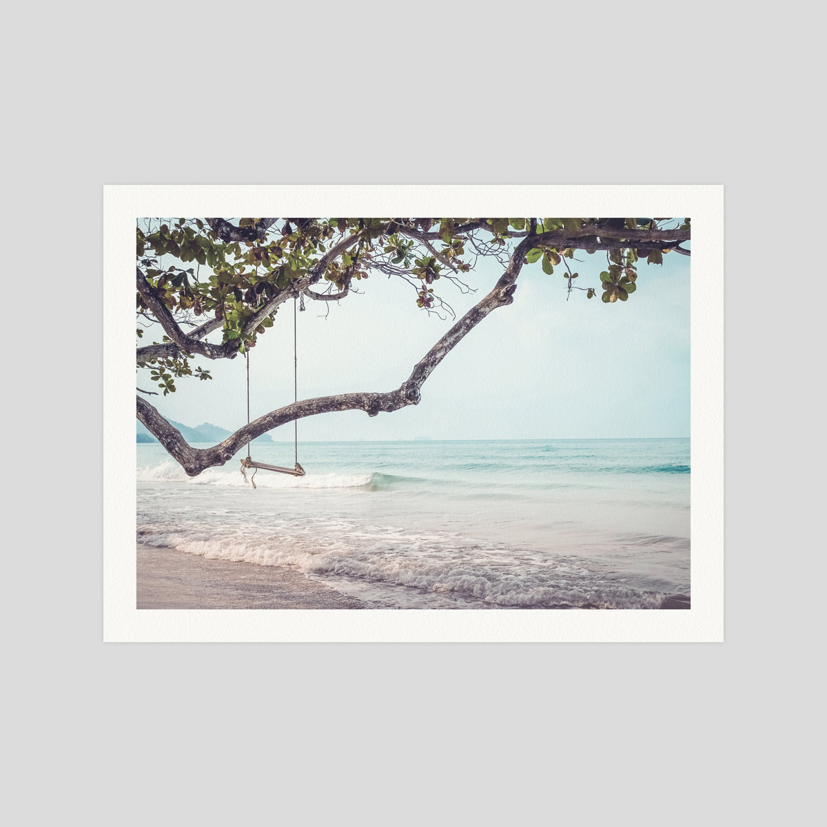 Beach Bliss gallery quality art print produced using 100% cotton rag textured art paper and pigment based archival inks in New Zealand.