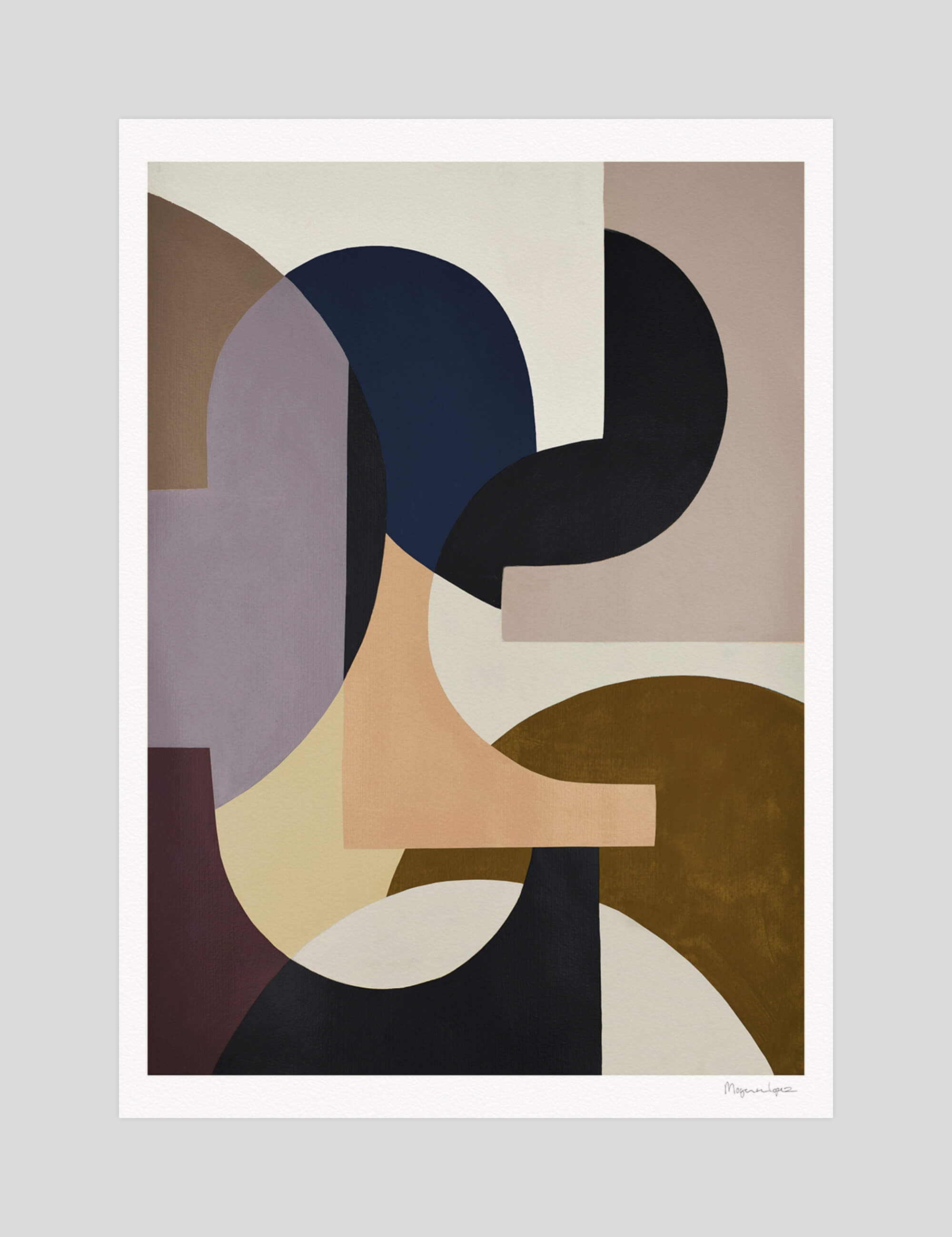 Berit Mogensen Lopez Rosa gallery quality art print produced using 100% cotton rag textured art paper and pigment based archival inks in New Zealand.