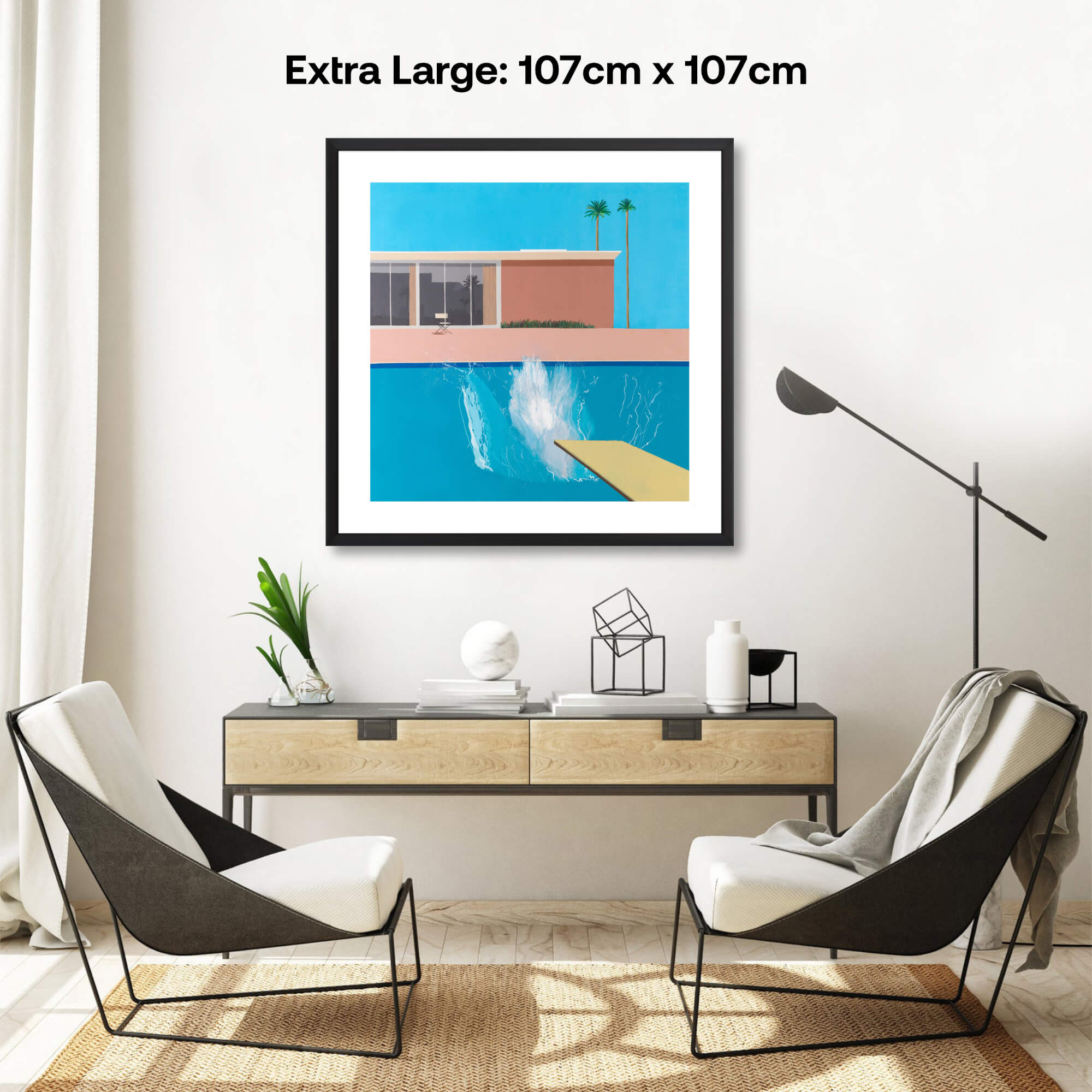 A Bigger Splash Art Print by David Hockney | Pop Motif