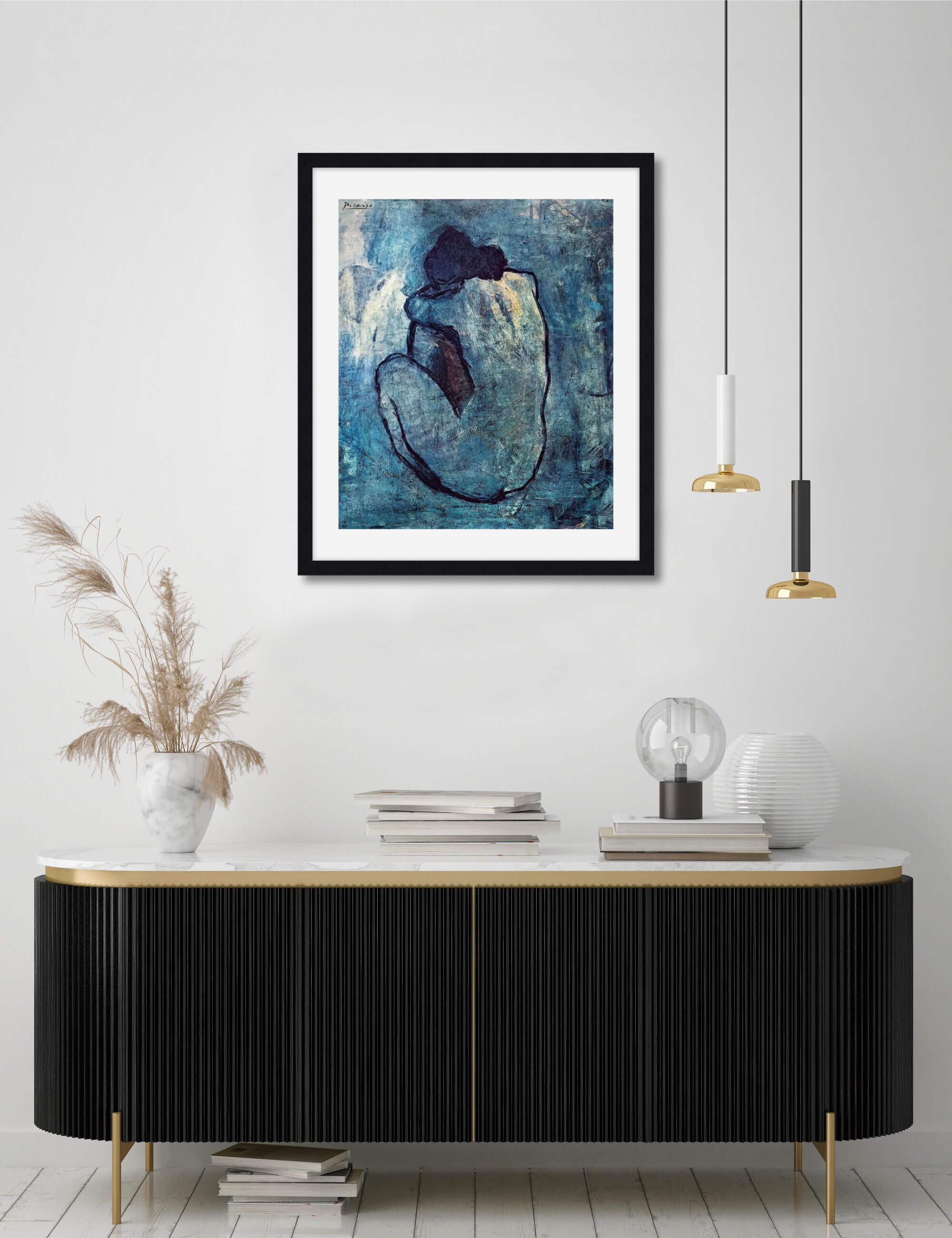 Blue Nude by Pablo Picasso Wall Art for Living Room