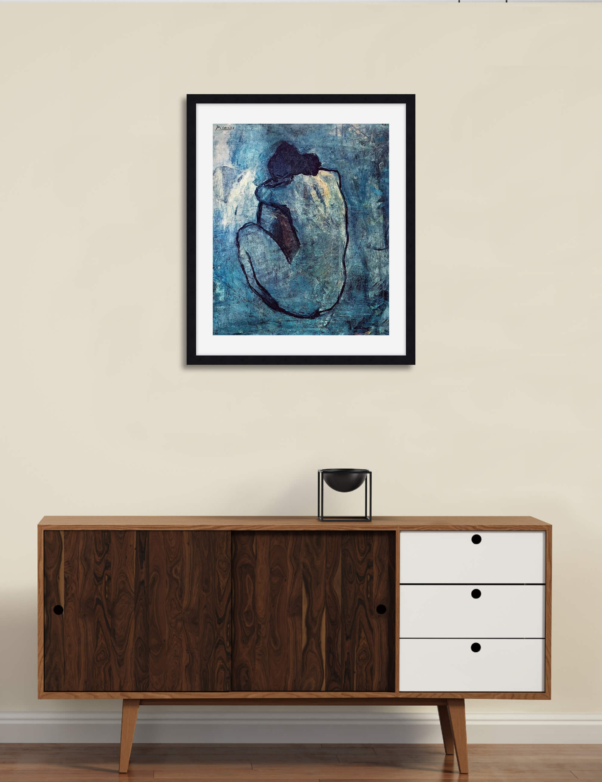 Blue Nude by Pablo Picasso Wall Art for Office