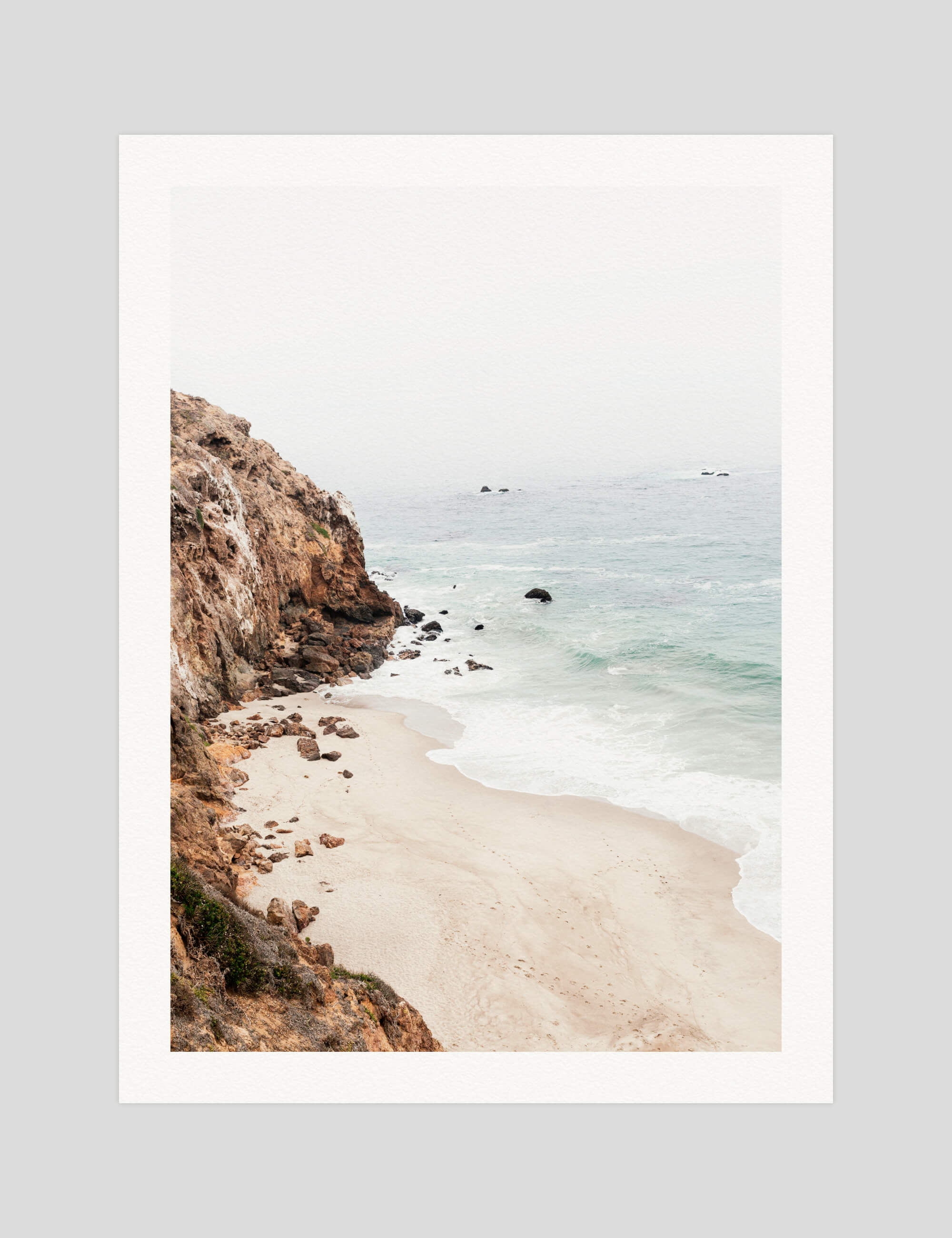 Cali Coast gallery quality art print produced using 100% cotton rag textured art paper and pigment based archival inks in New Zealand.