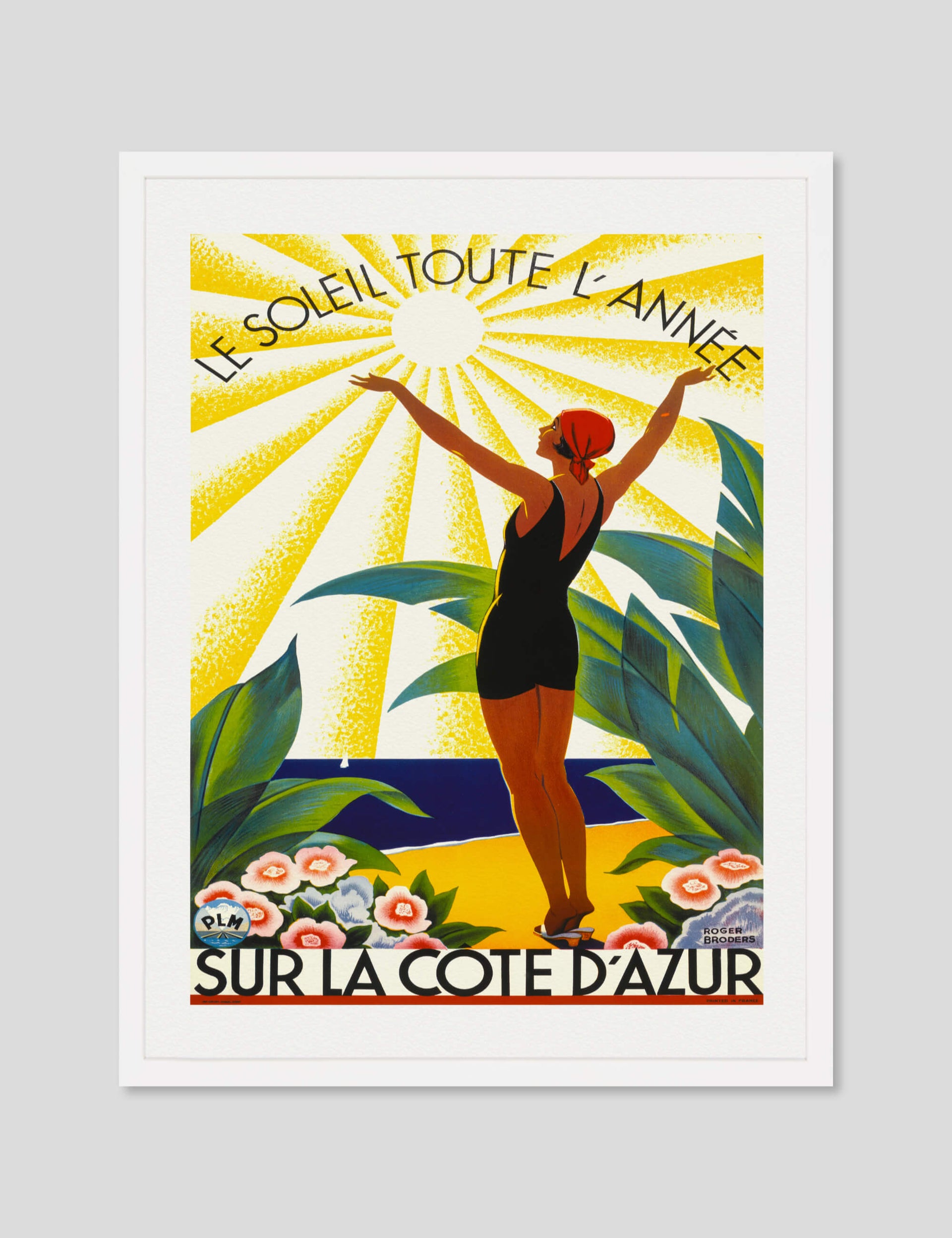 1930 Vintage Lete Sur La Cote Dazur Banque De Photographies Et D’images