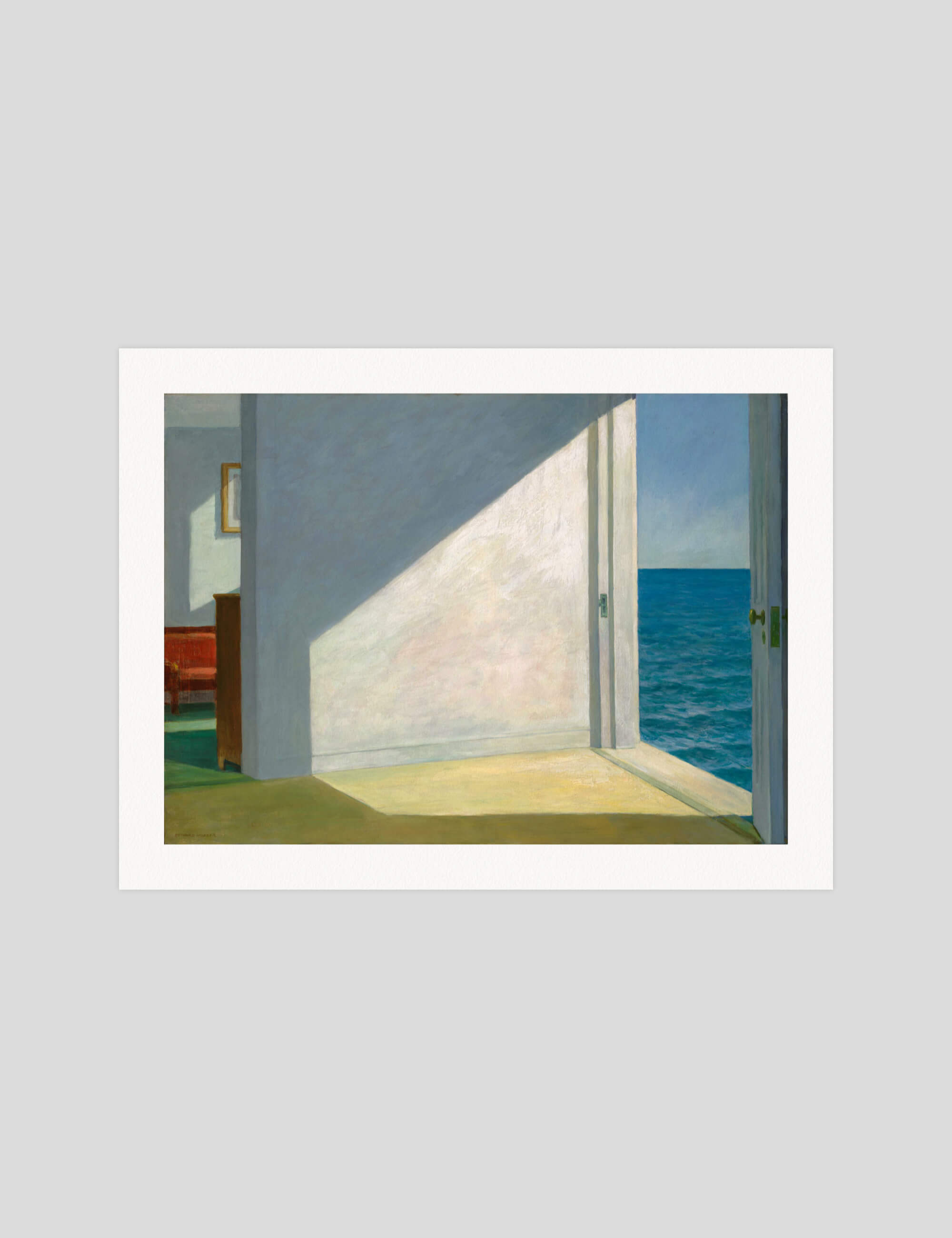 Edward Hopper Rooms By The Sea gallery quality art print produced using 100% cotton rag textured art paper and pigment based archival inks in New Zealand.