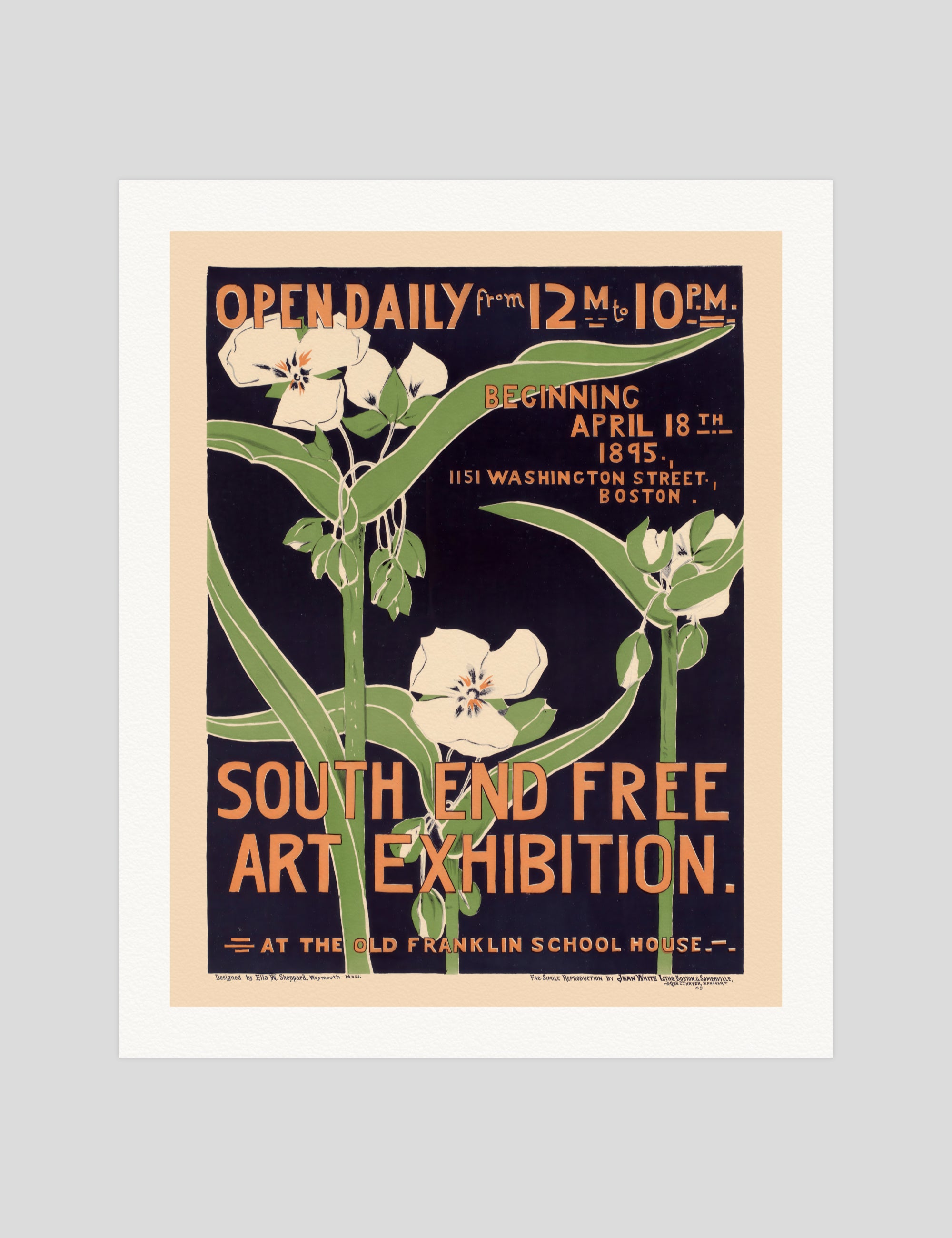 Ella Sheppard South End Free gallery quality art print produced using 100% cotton rag textured art paper and pigment based archival inks in New Zealand.