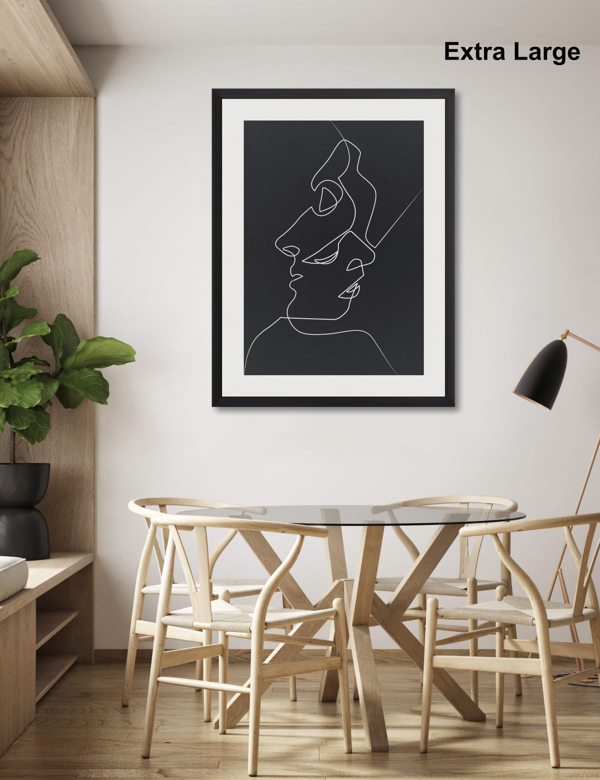 Close Noir by Quibe Wall Art for Dining Room