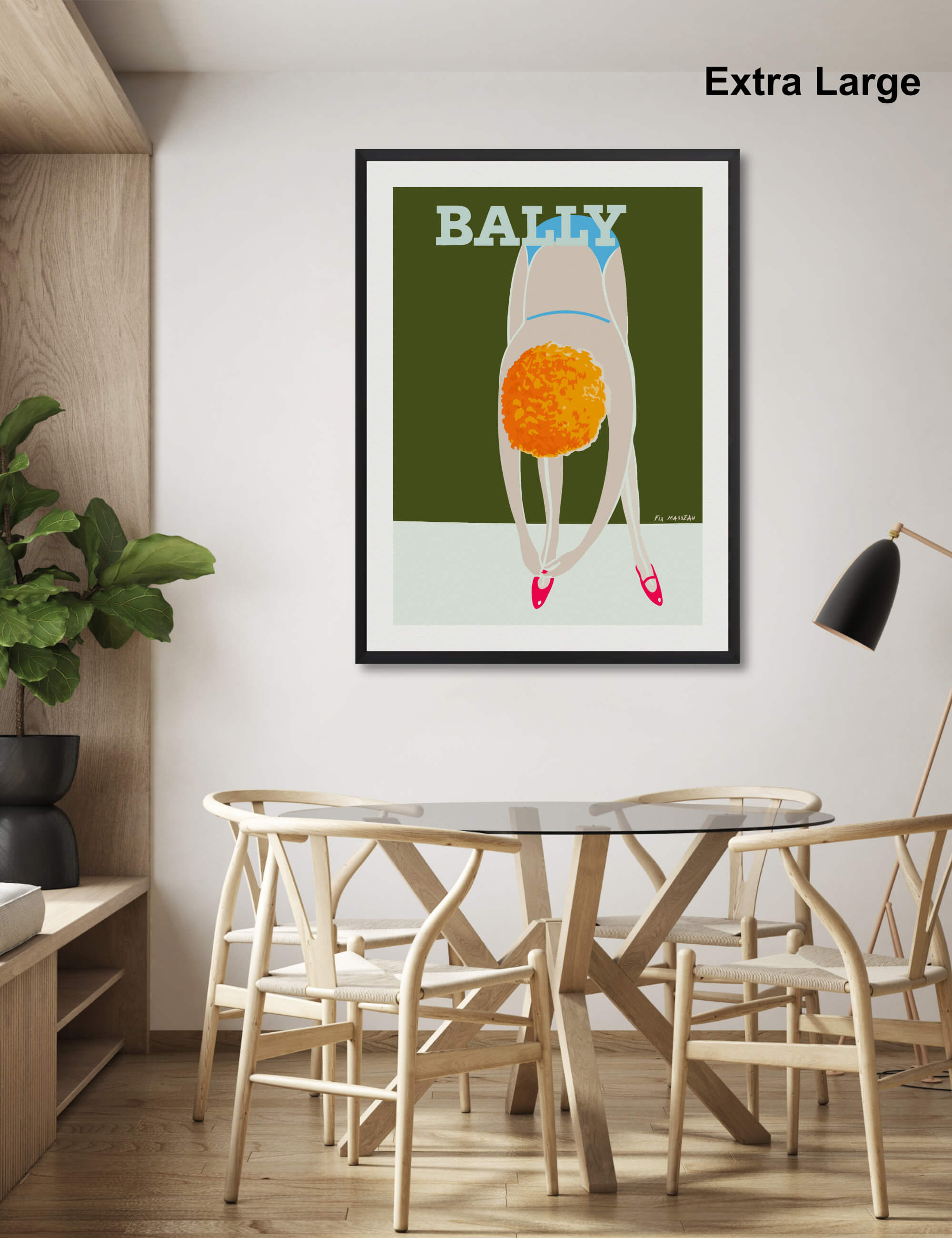 Bally Ballerina by Fix-Masseau Wall Art for Dining Room