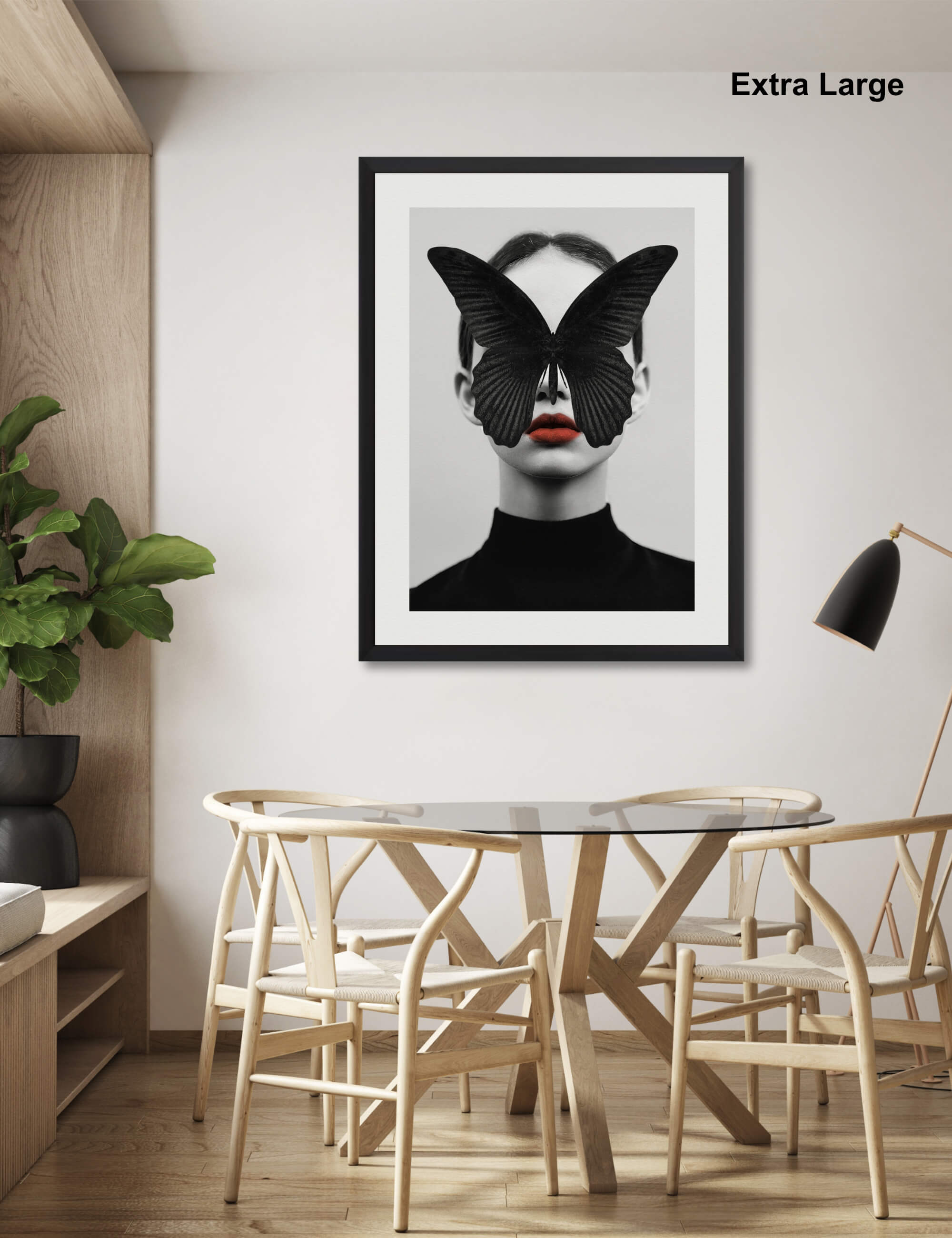 Black Butterfly by Dada22 Wall Art for Dining Room