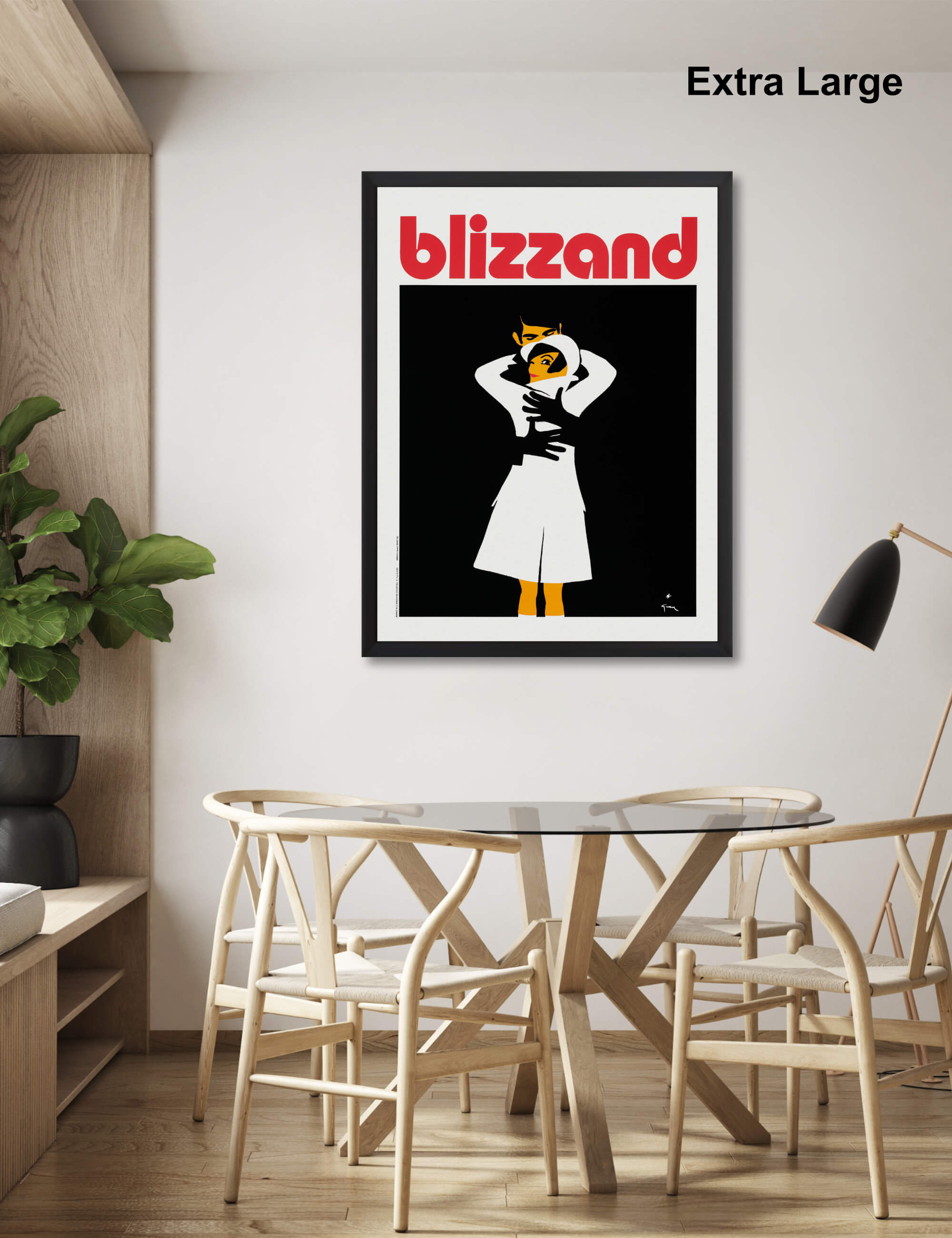 Blizzand Embrace by René Gruau Wall Art for Dining Room