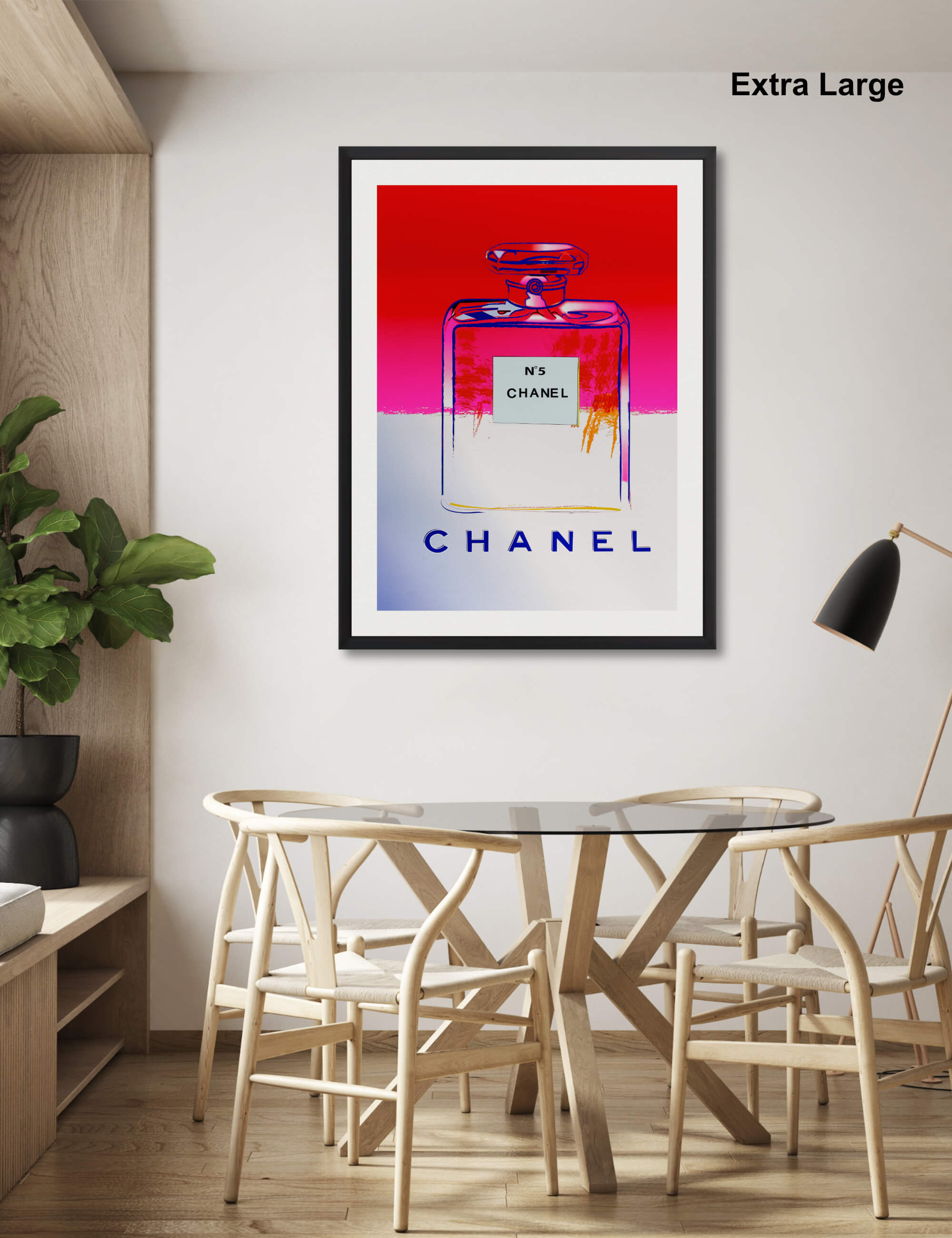 Chanel No.5 by Andy Warhol Wall Art for Dining Room