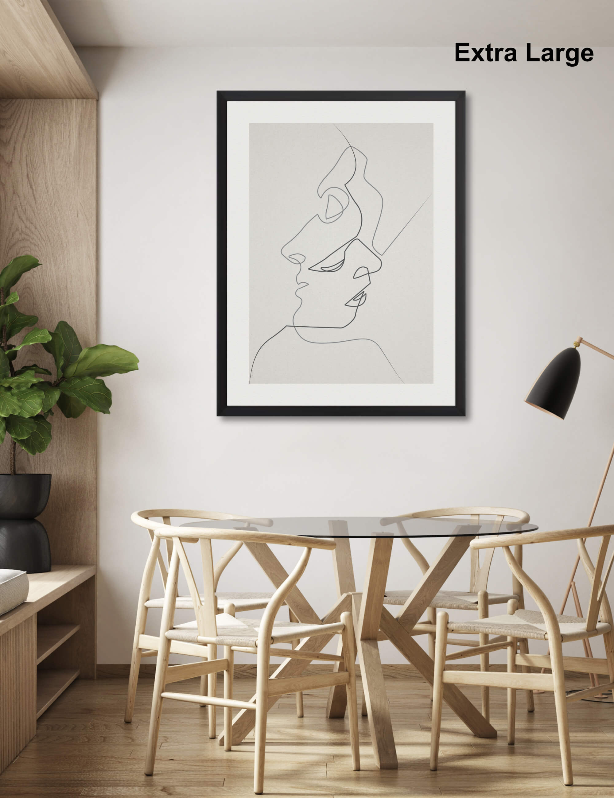 Close Noir by Quibe Wall Art for Dining Room