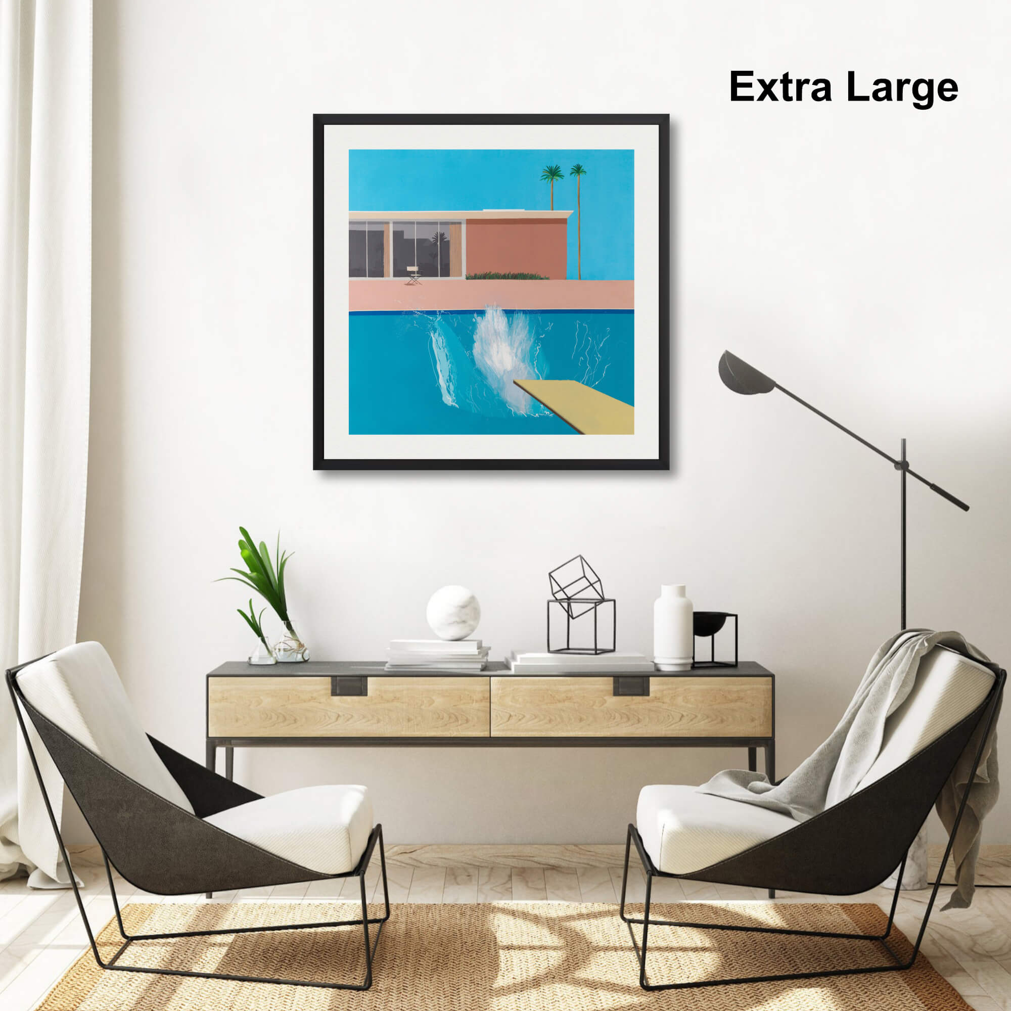 A Bigger Splash Art Print by David Hockney | Pop Motif