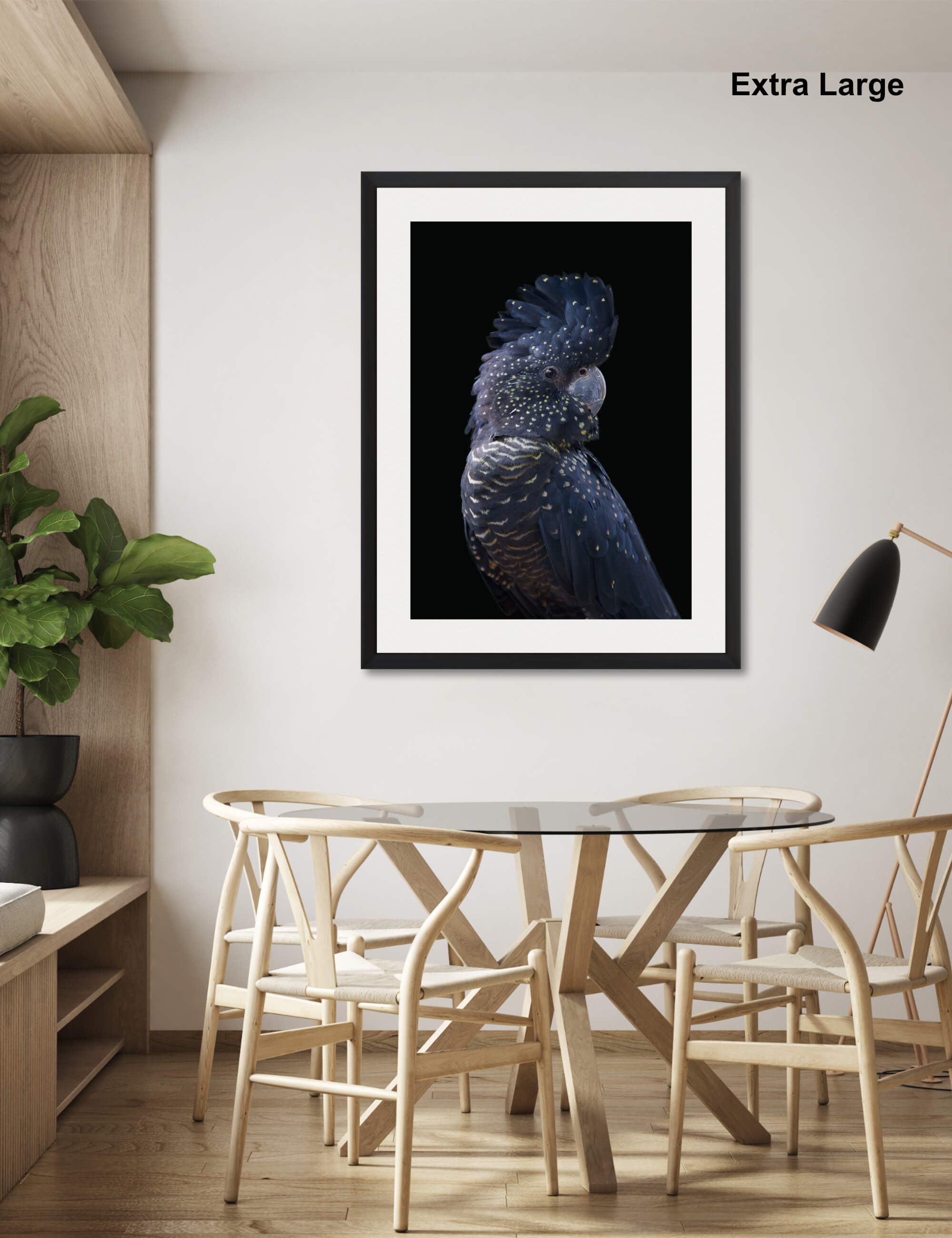 Blue Cockatoo Wall Art for Dining Room