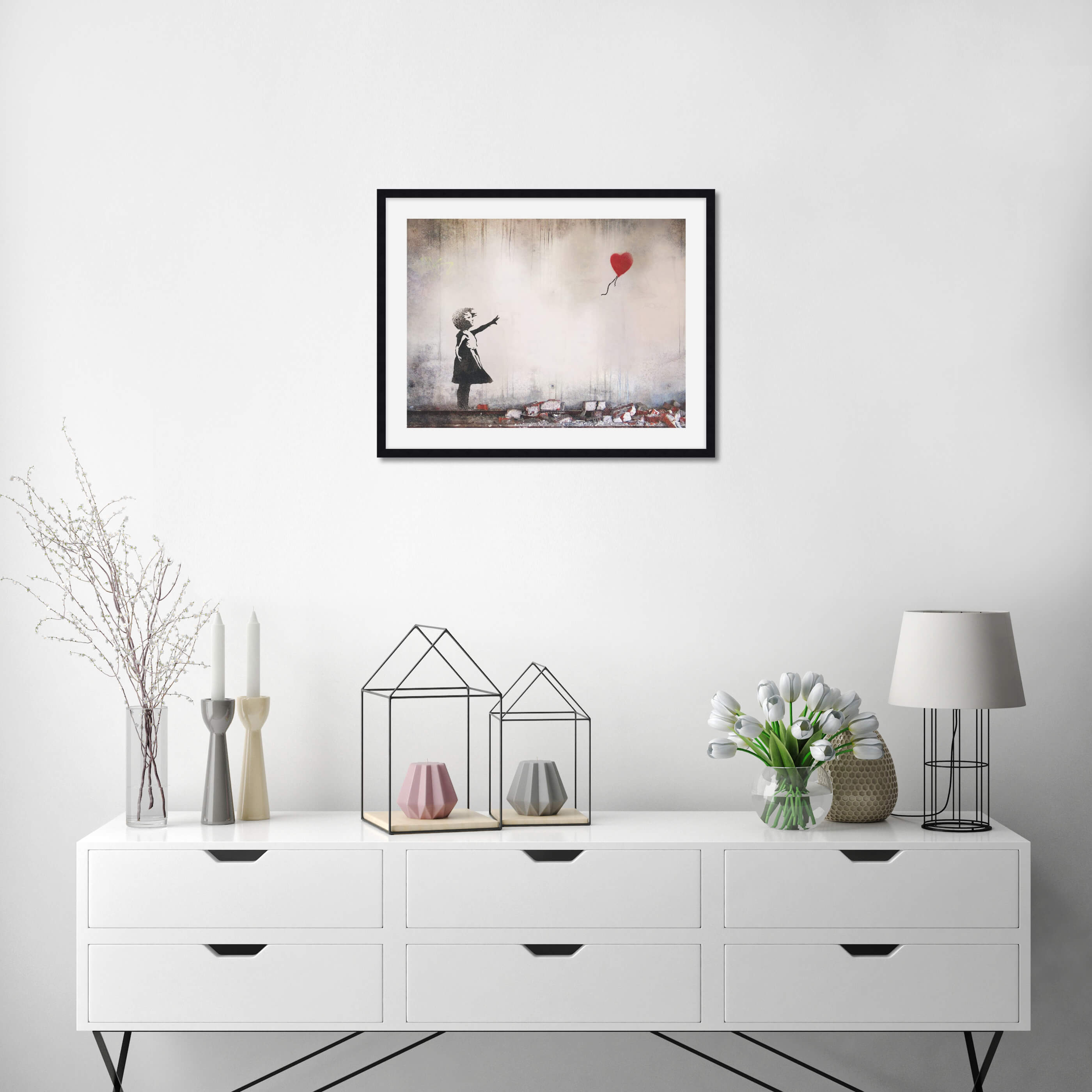 Girl With Balloon by Banksy Art Print | Pop Motif