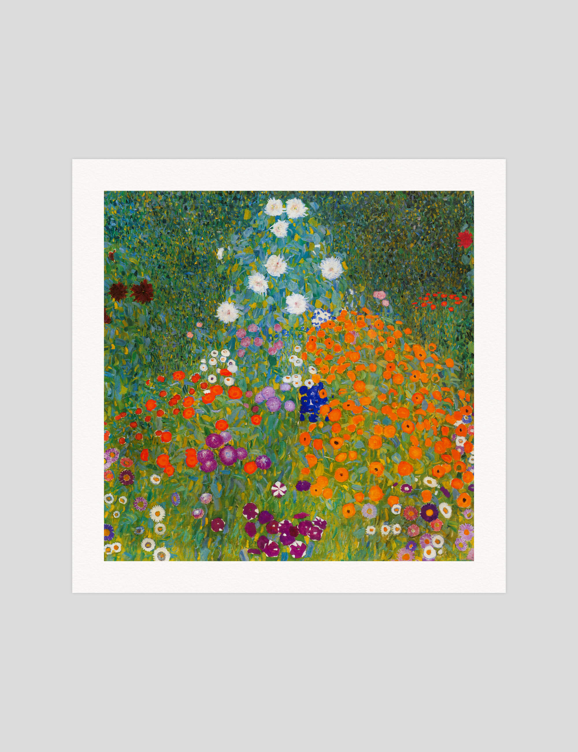 Gustav Klimt Bauerngarten gallery quality art print produced using 100% cotton rag textured art paper and pigment based archival inks in New Zealand.