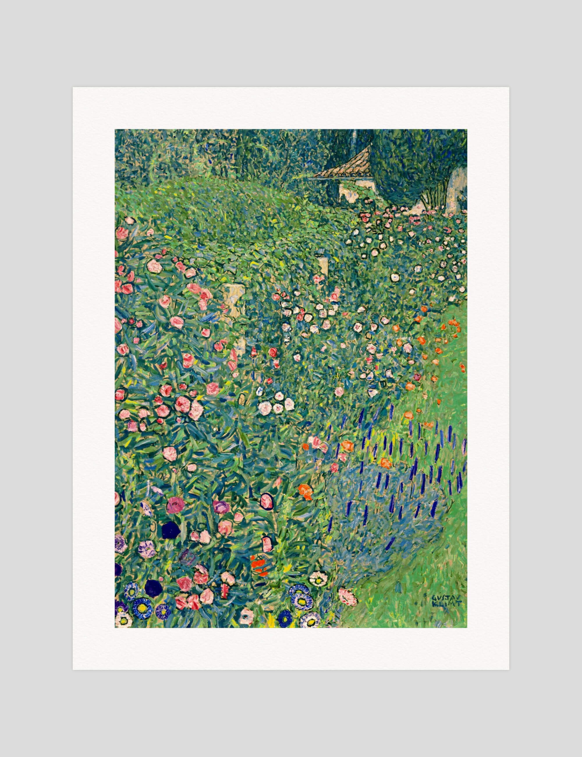 Gustav Klimt Italian Garden Landscape gallery quality art print produced using 100% cotton rag textured art paper and pigment based archival inks in New Zealand.