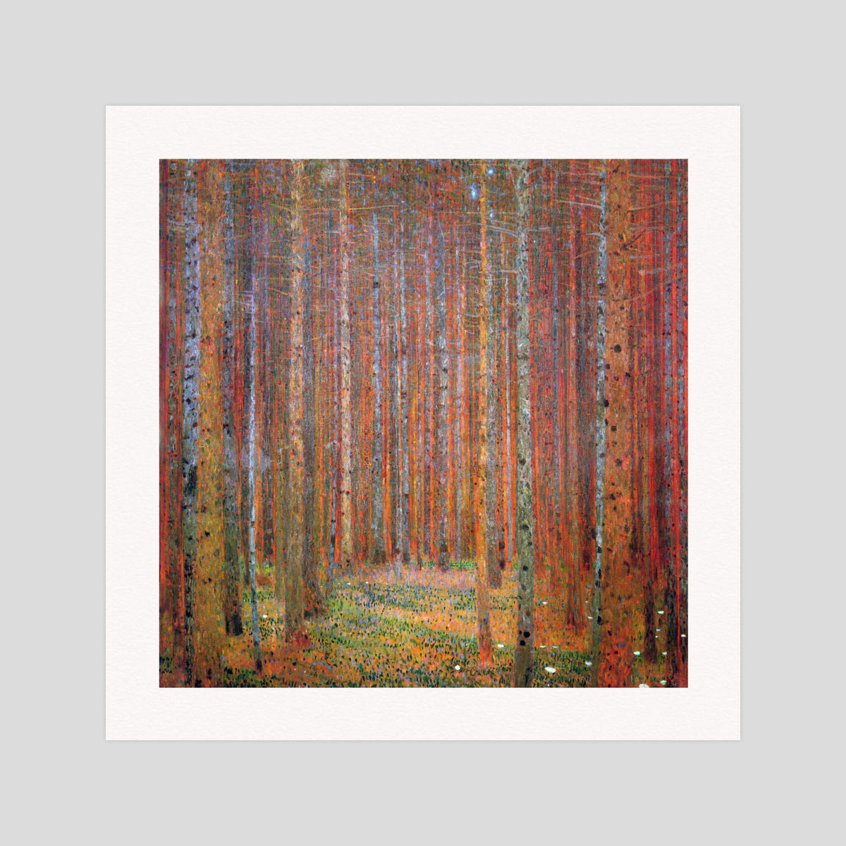 Gustav Klimt Tannenwald gallery quality art print produced using 100% cotton rag textured art paper and pigment based archival inks in New Zealand.