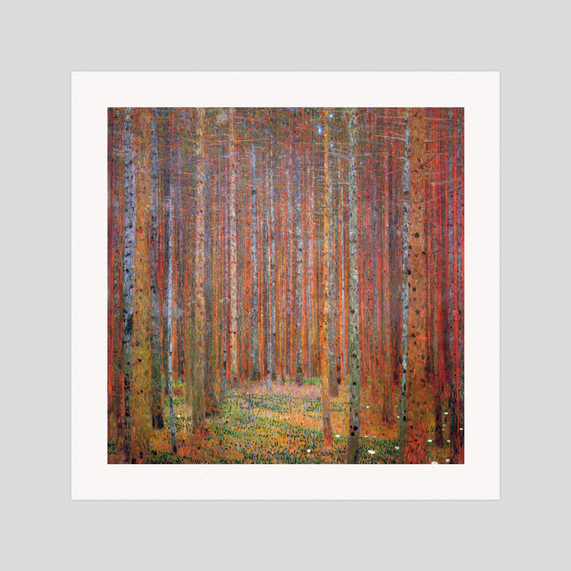 Gustav Klimt Tannenwald gallery quality art print produced using 100% cotton rag textured art paper and pigment based archival inks in New Zealand.