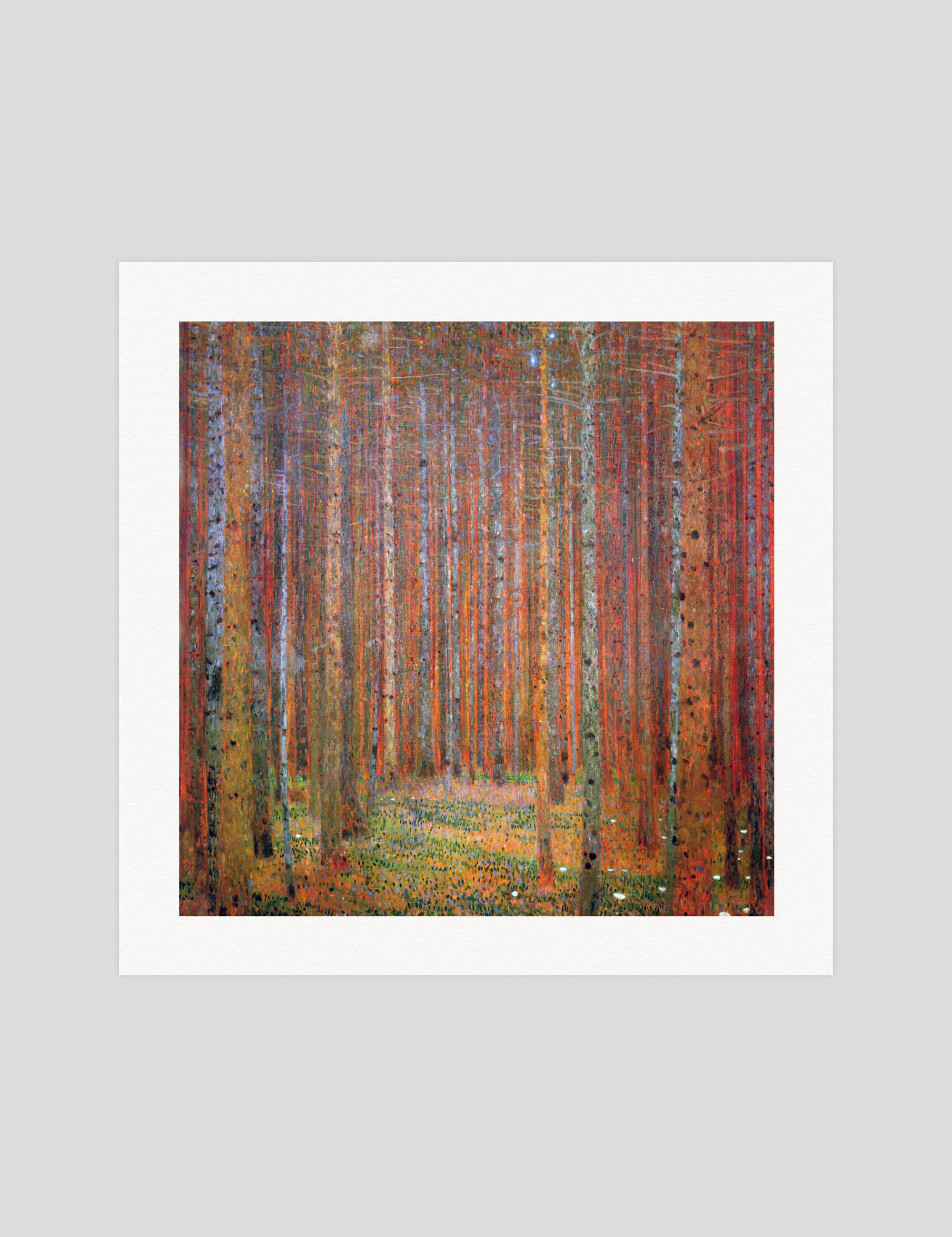 Gustav Klimt Tannenwald gallery quality art print produced using 100% cotton rag textured art paper and pigment based archival inks in New Zealand.