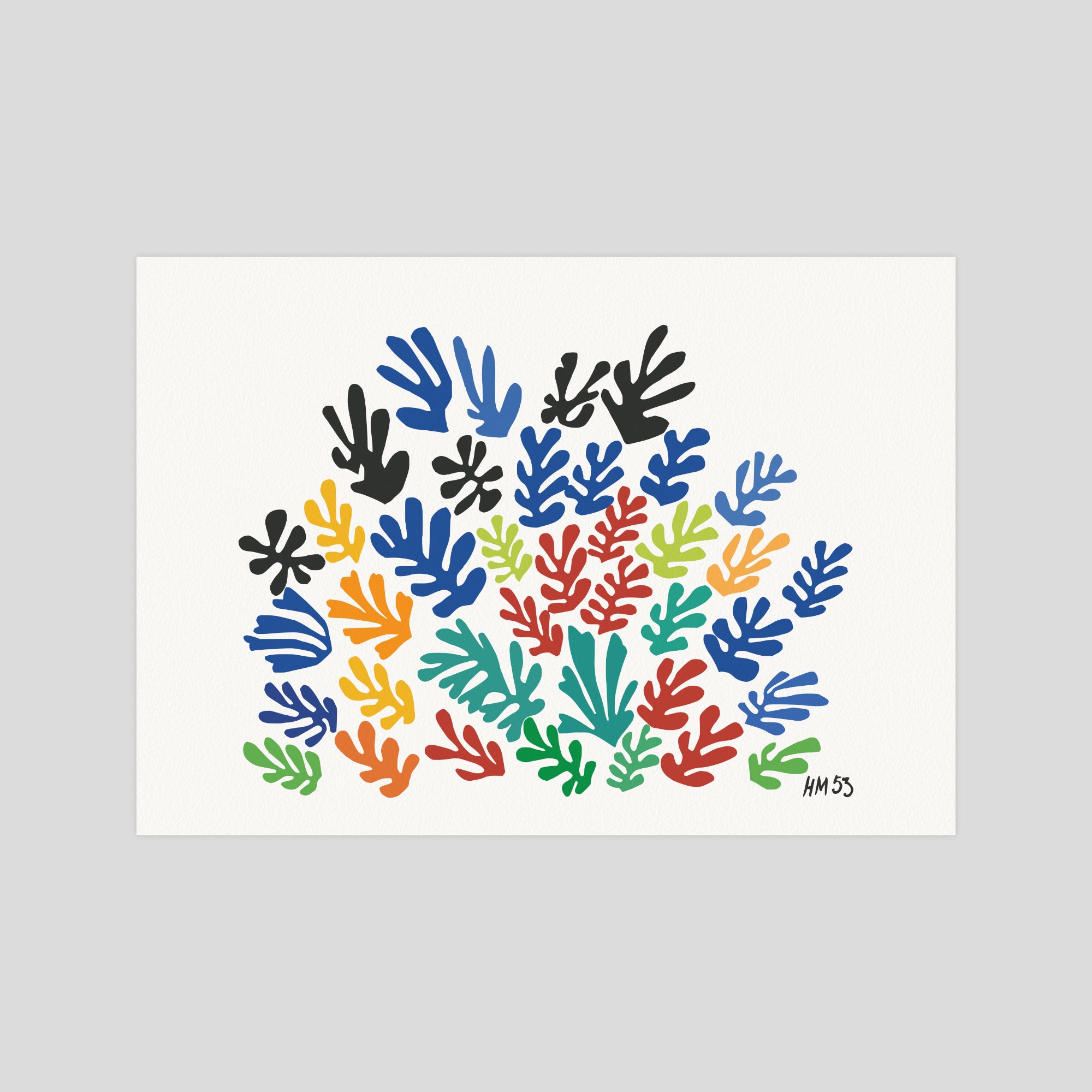 Henri Matisse La Gerbe gallery quality art print produced using 100% cotton rag textured art paper and pigment based archival inks in New Zealand.